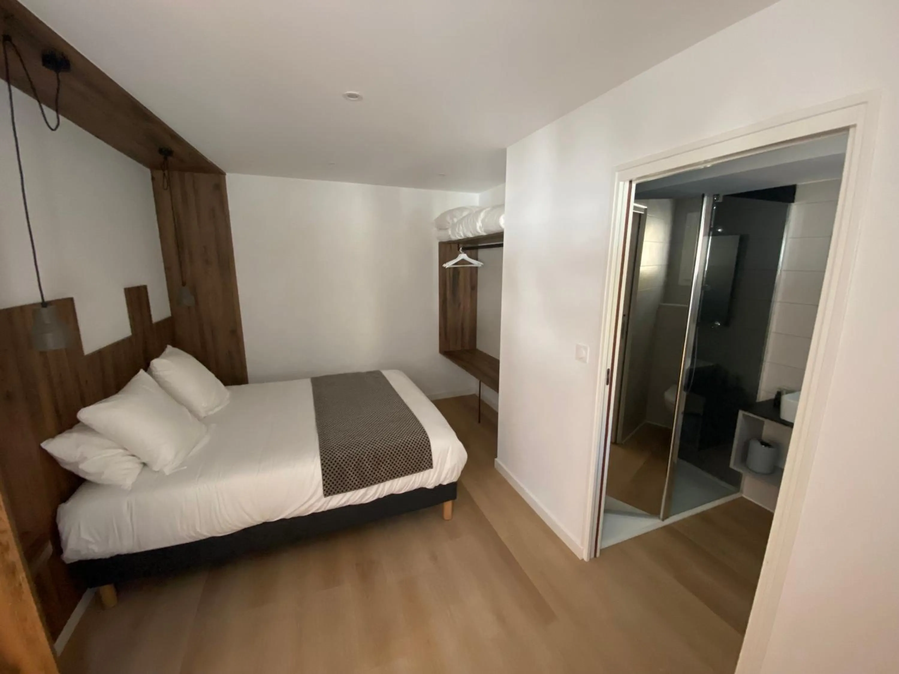 Bed in Hotel Restaurant Noblia