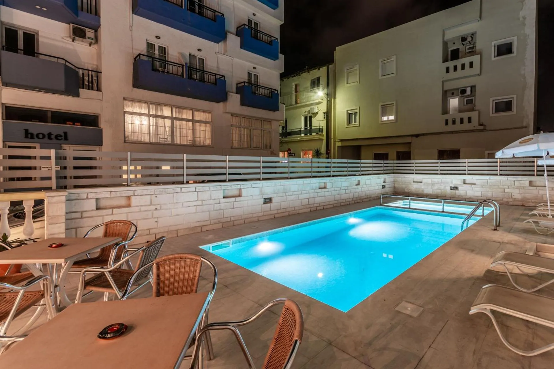 Pool view in Irini Apartments