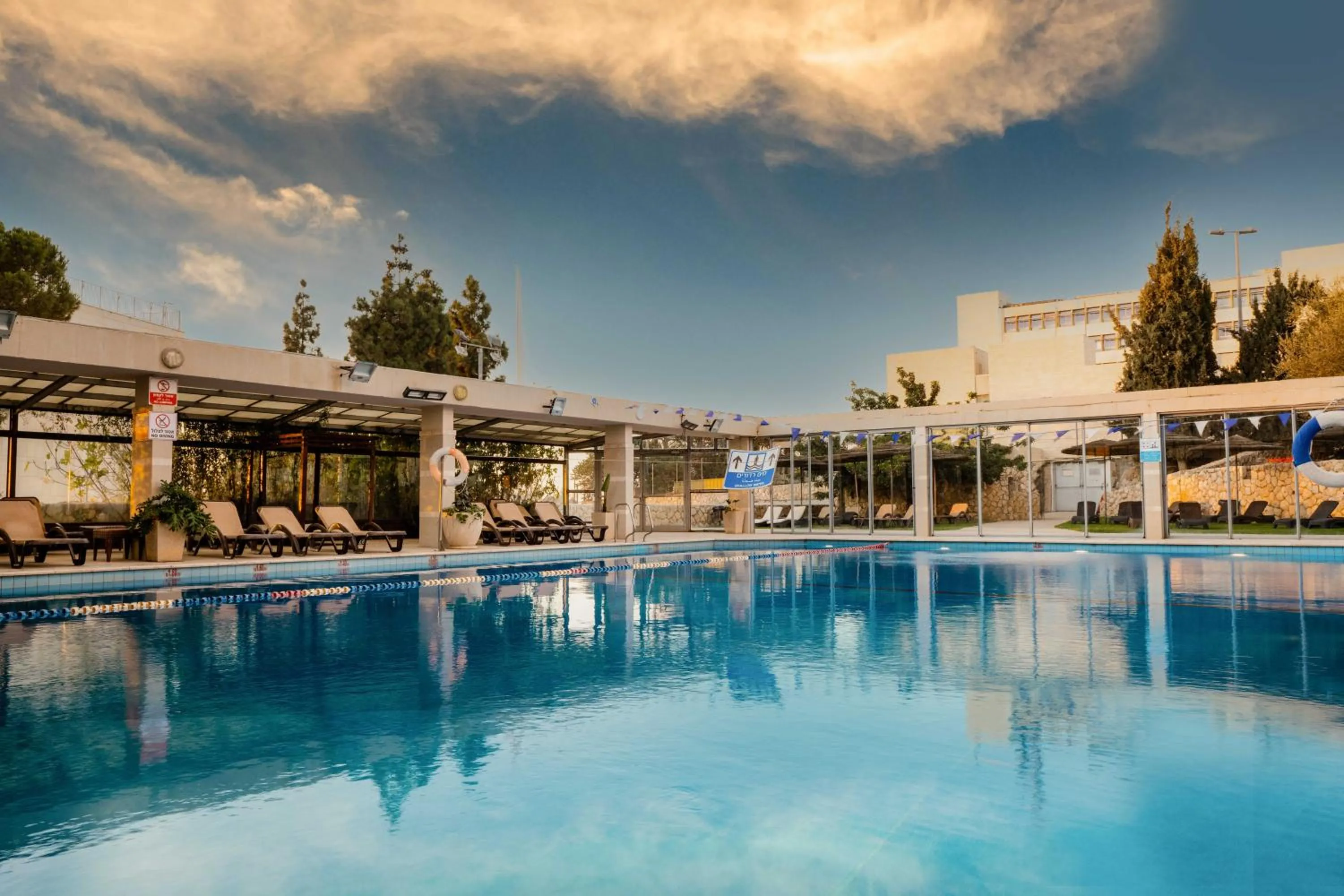 Swimming pool in VERT Jerusalem by AFI Hotel