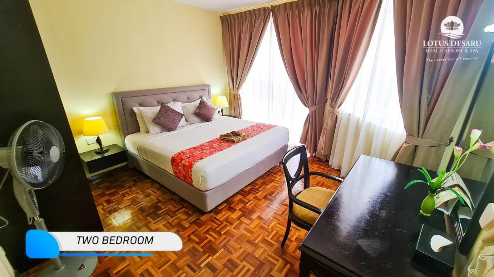 Bed in Lotus Desaru Beach Resort & Spa