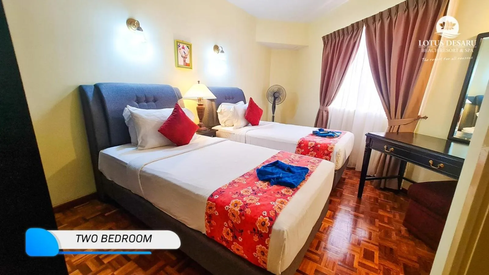 Bed in Lotus Desaru Beach Resort & Spa