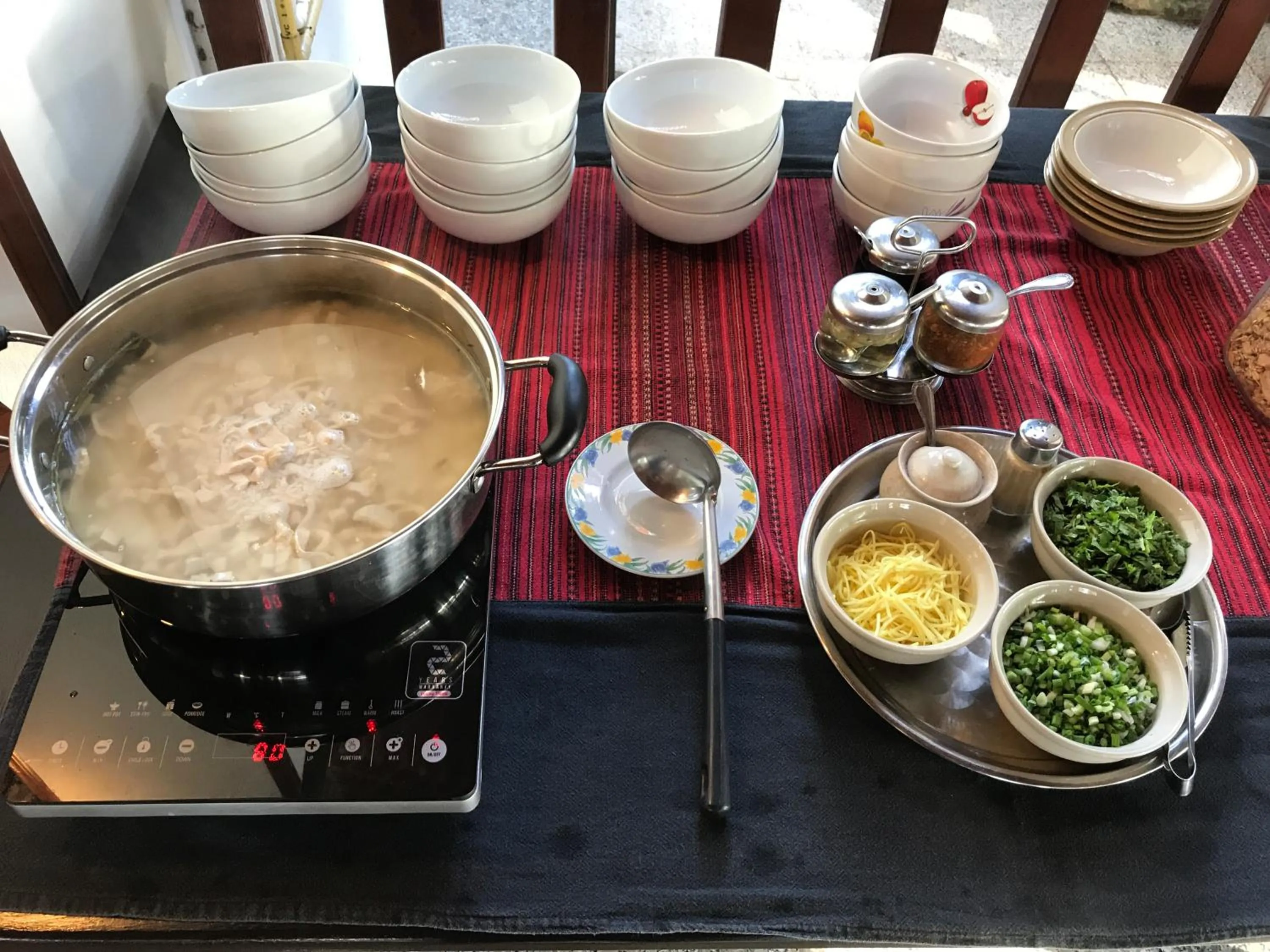 Asian breakfast in Palm Beach Resort