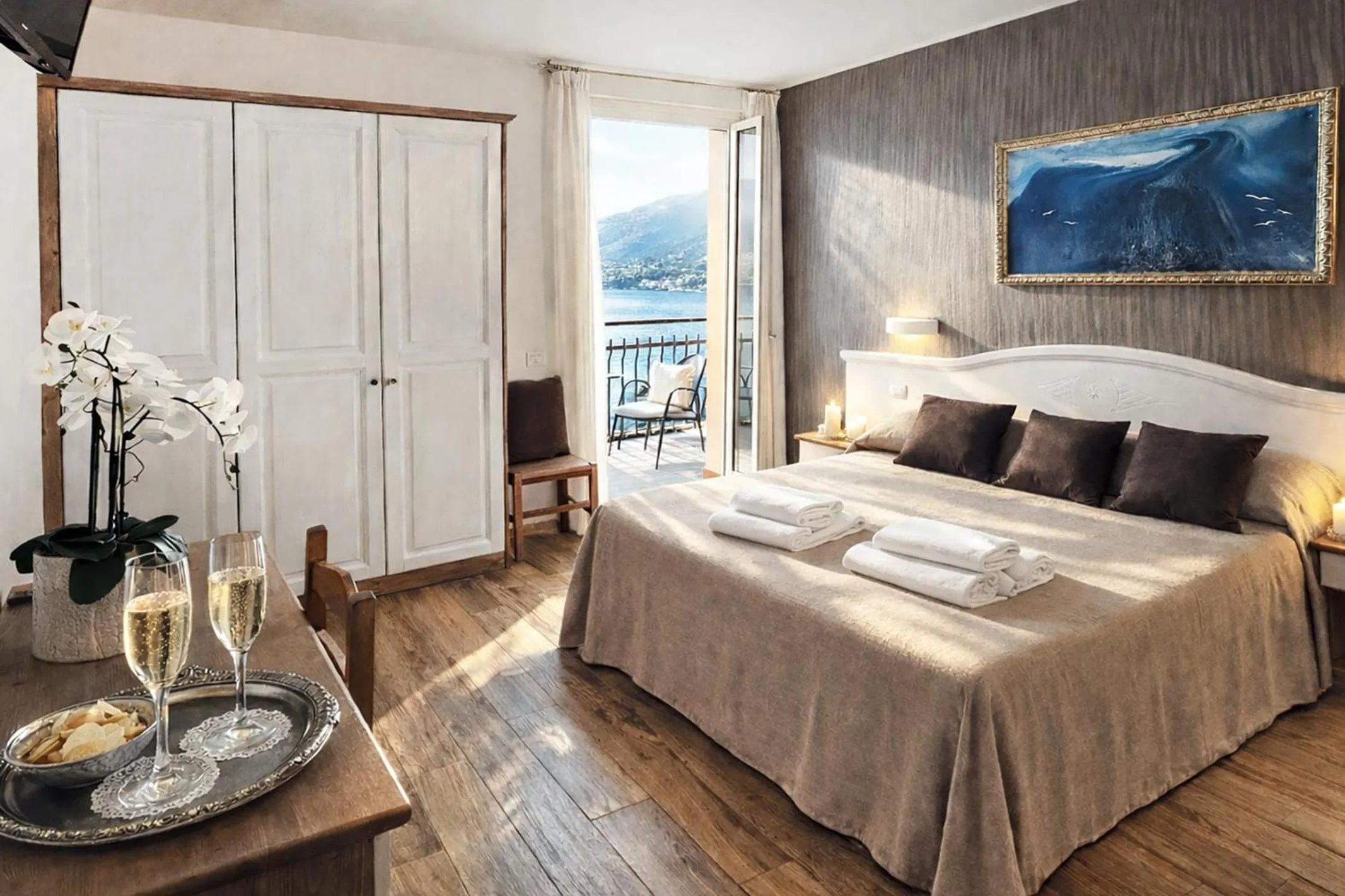 Bed in Hotel Meridiana