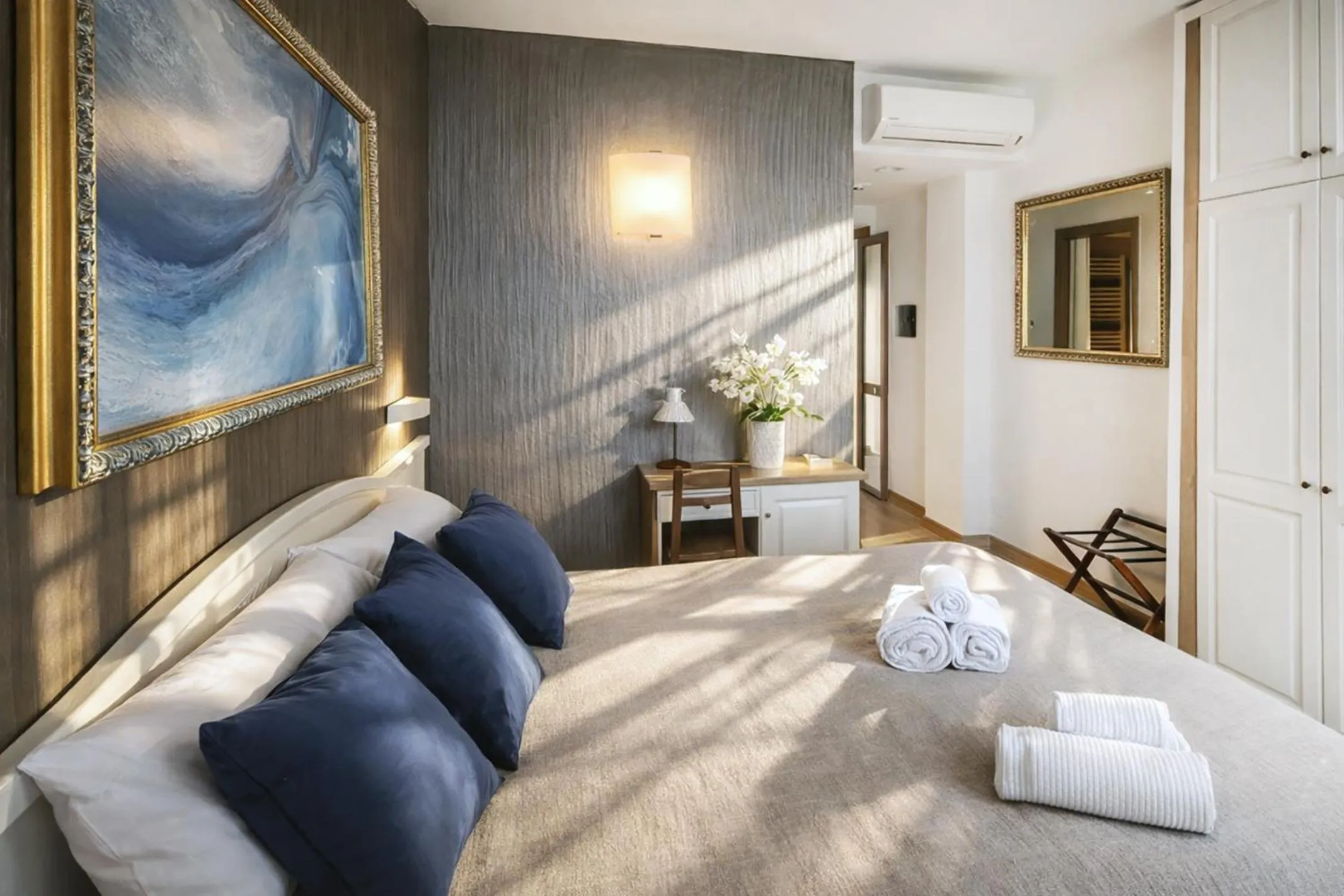 Bed in Hotel Meridiana