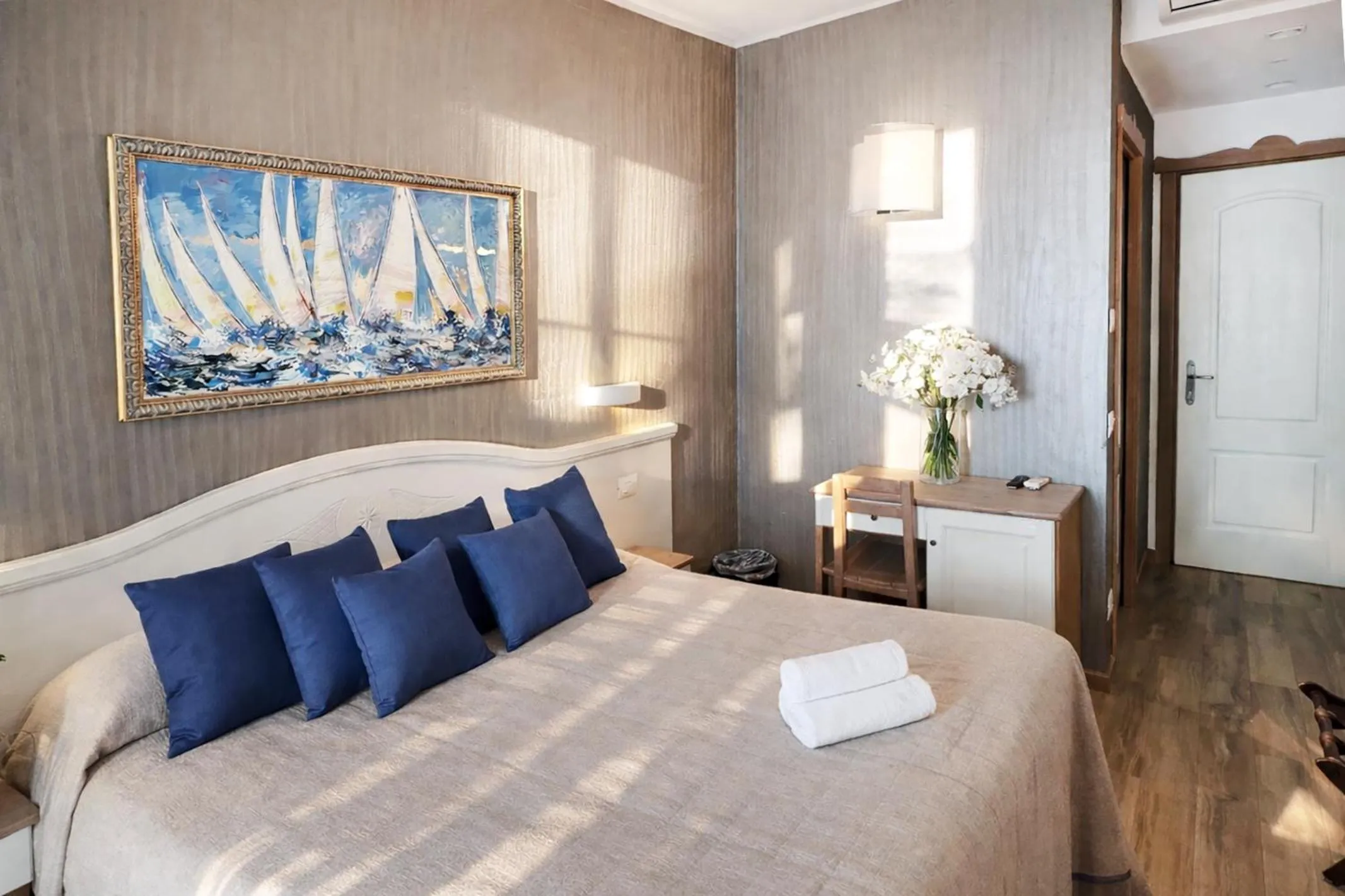 Bed in Hotel Meridiana