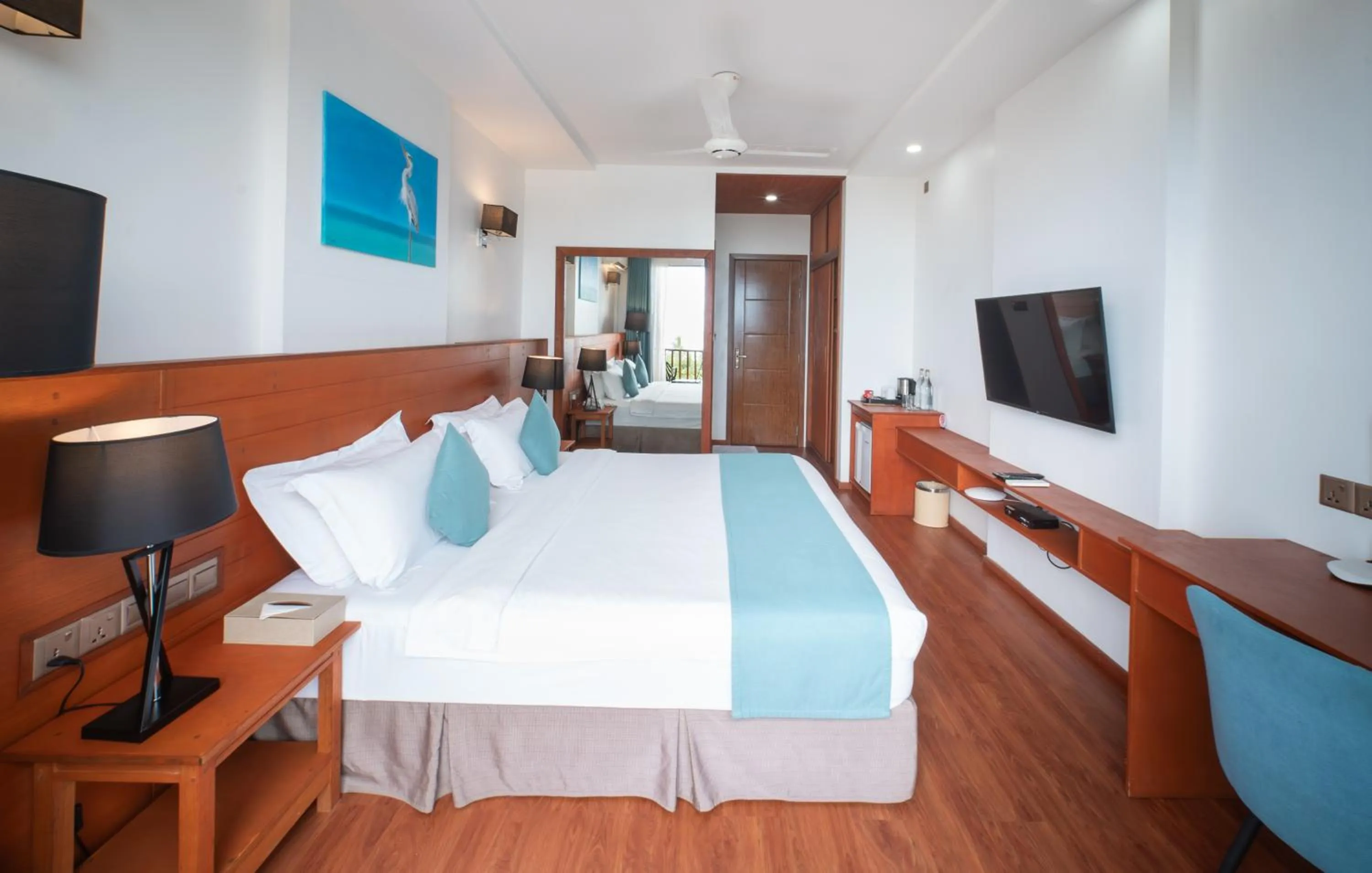 Bed in Araamu Hotels Maldives at Dhiffushi