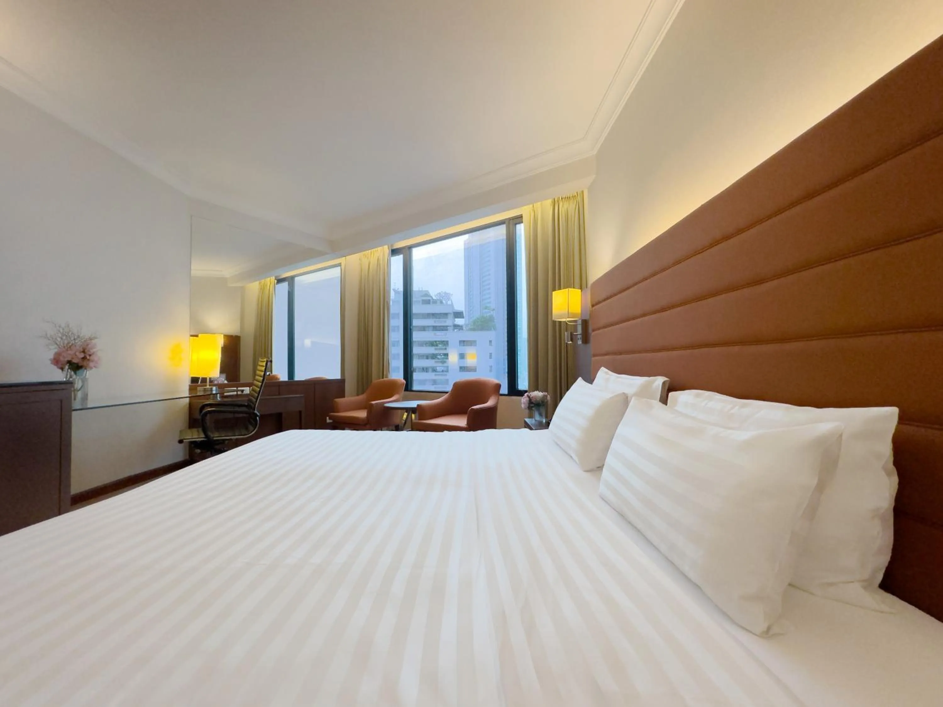 Bed in Rembrandt Hotel Bangkok