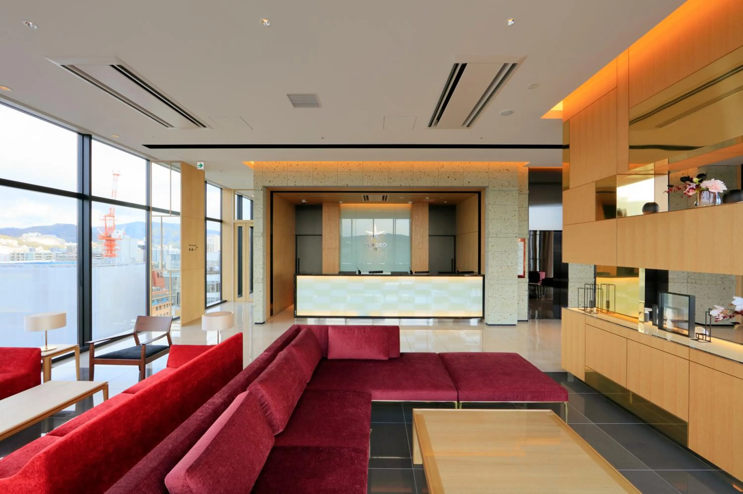 Lobby or reception in Candeo Hotels Hiroshima Hatchobori
