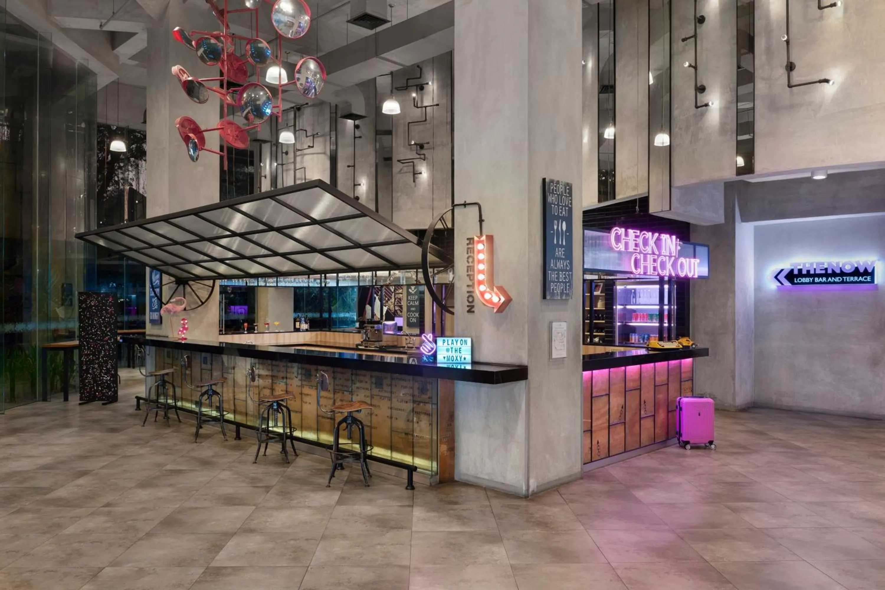Lobby or reception in MOXY Bandung