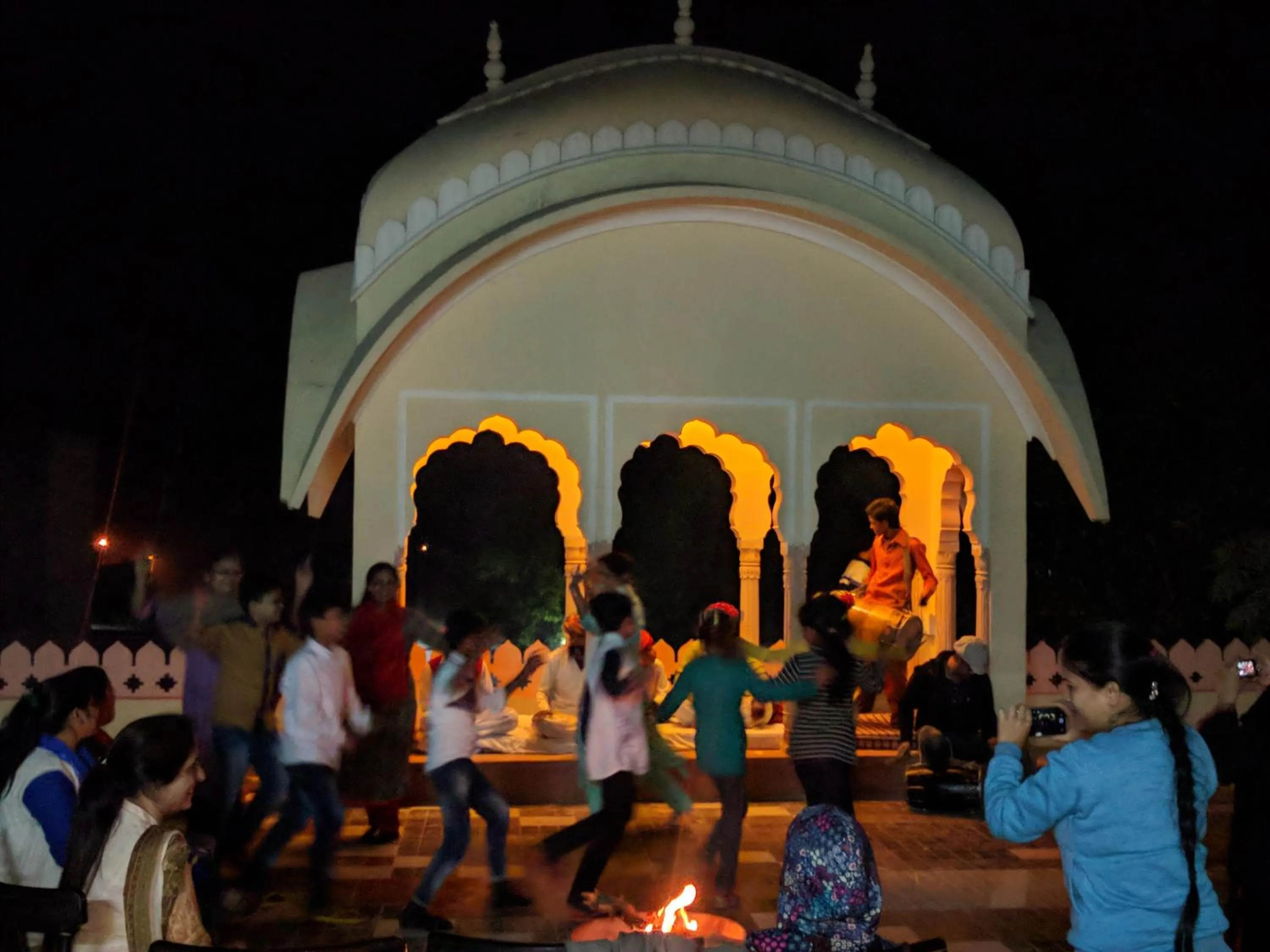 Evening entertainment in Hotel Ranthambore Haveli