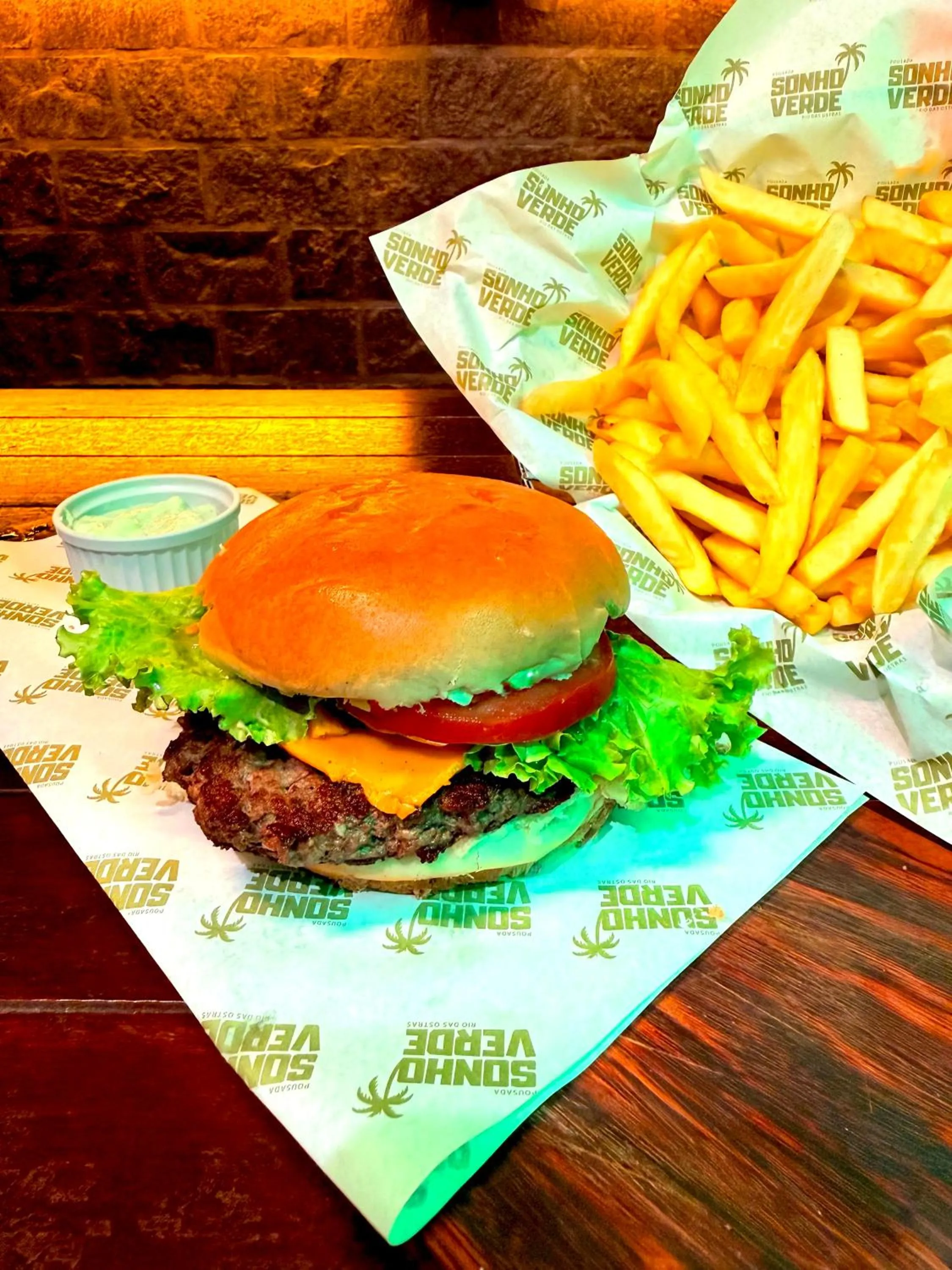 Food and drinks in Pousada Sonho Verde