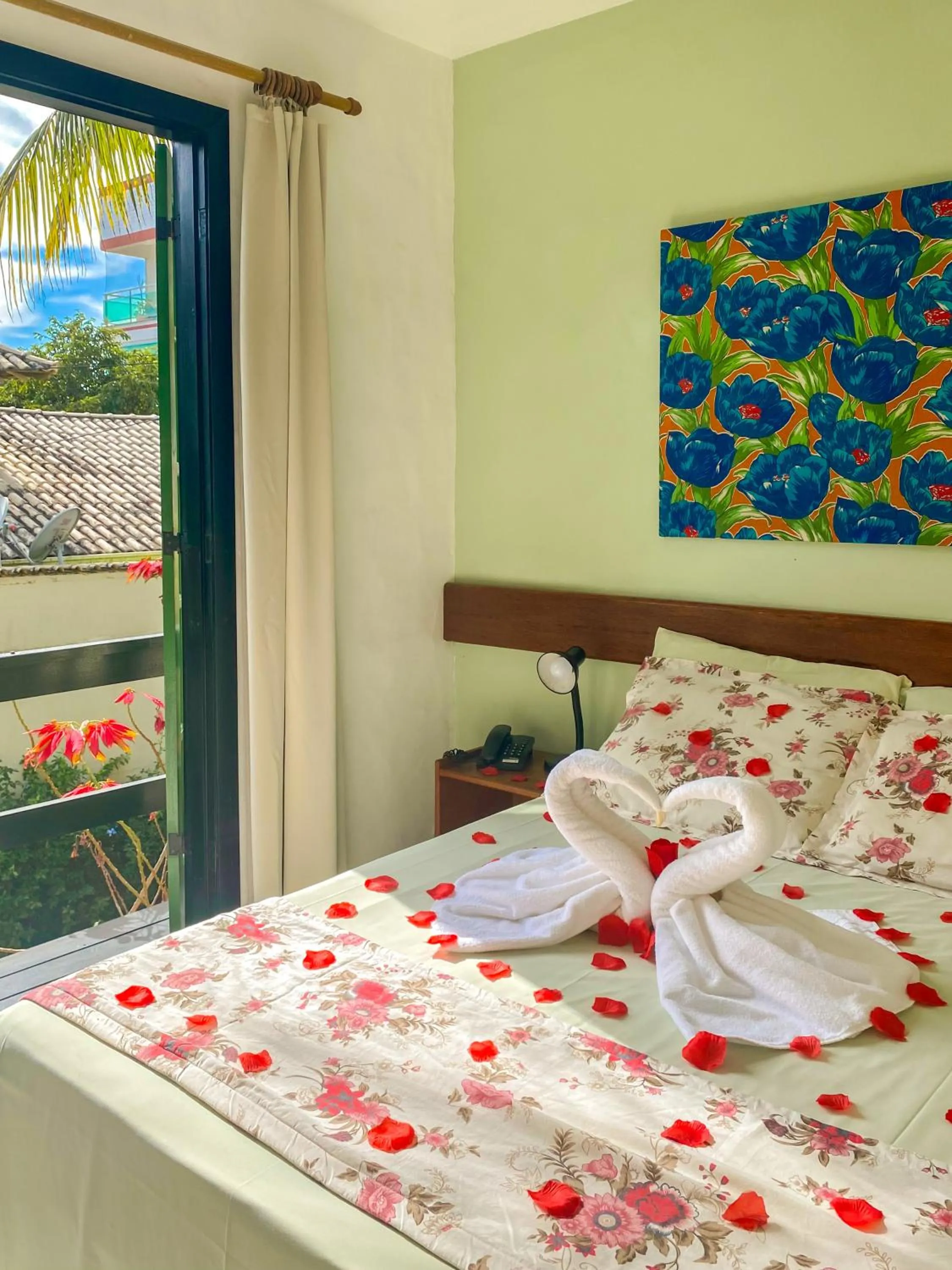 Decorative detail, Bed in Pousada Sonho Verde