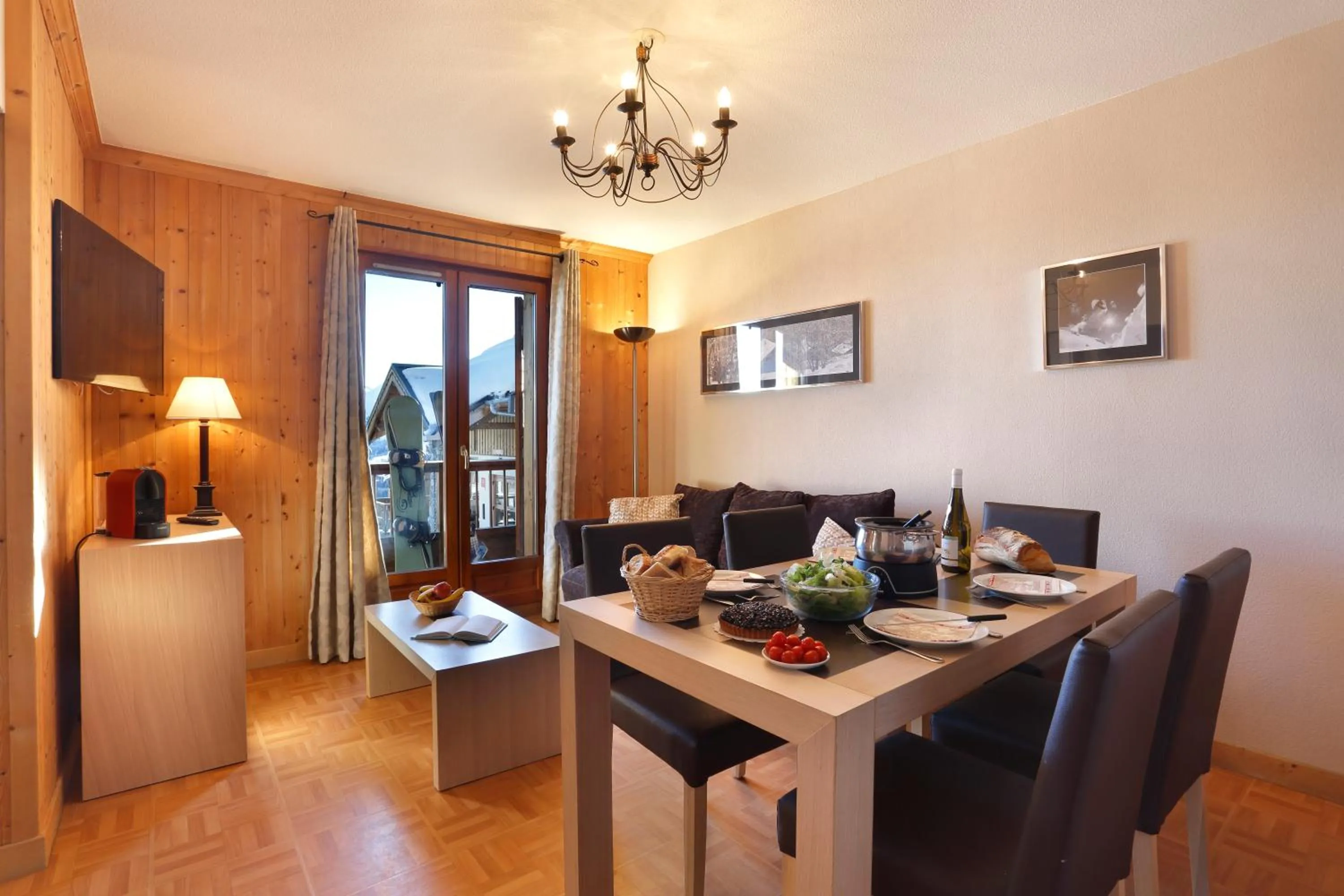 Balcony/Terrace in Résidence Néméa Les Chalets Des Cîmes