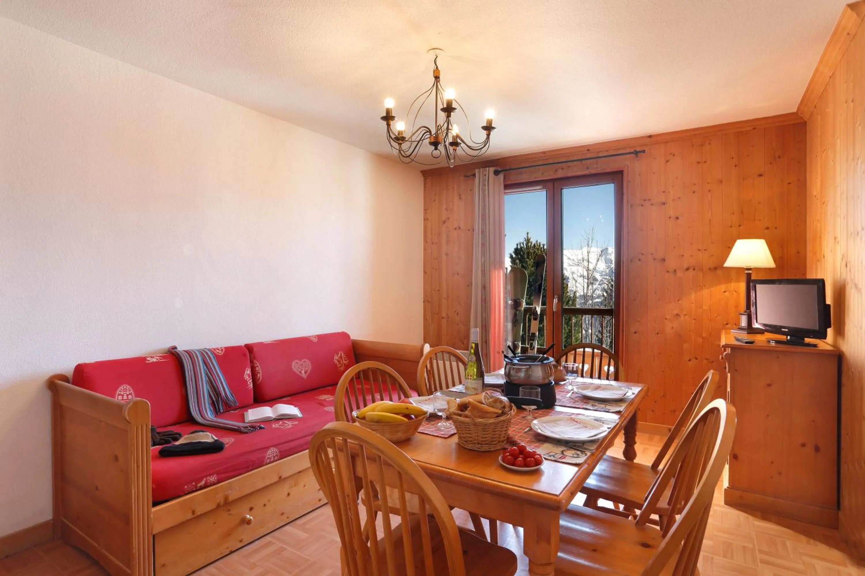 Living room in Résidence Néméa Les Chalets Des Cîmes