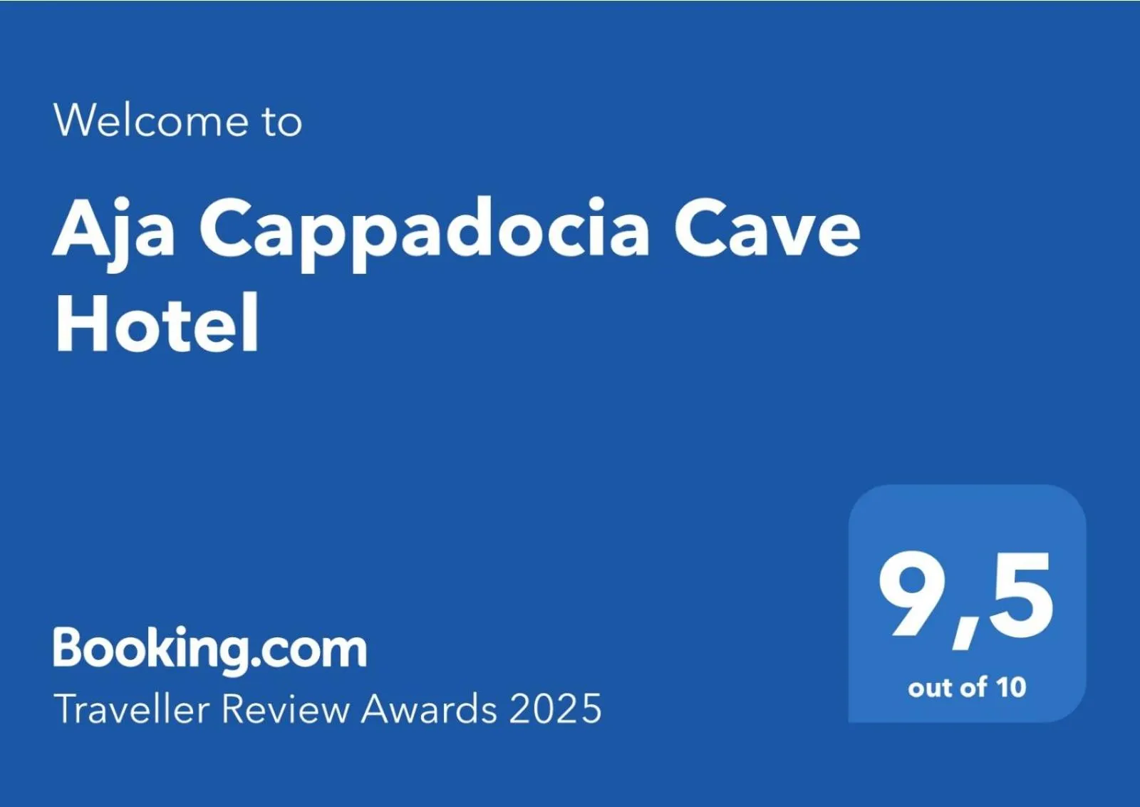 Logo/Certificate/Sign in Aja Cappadocia Cave Hotel