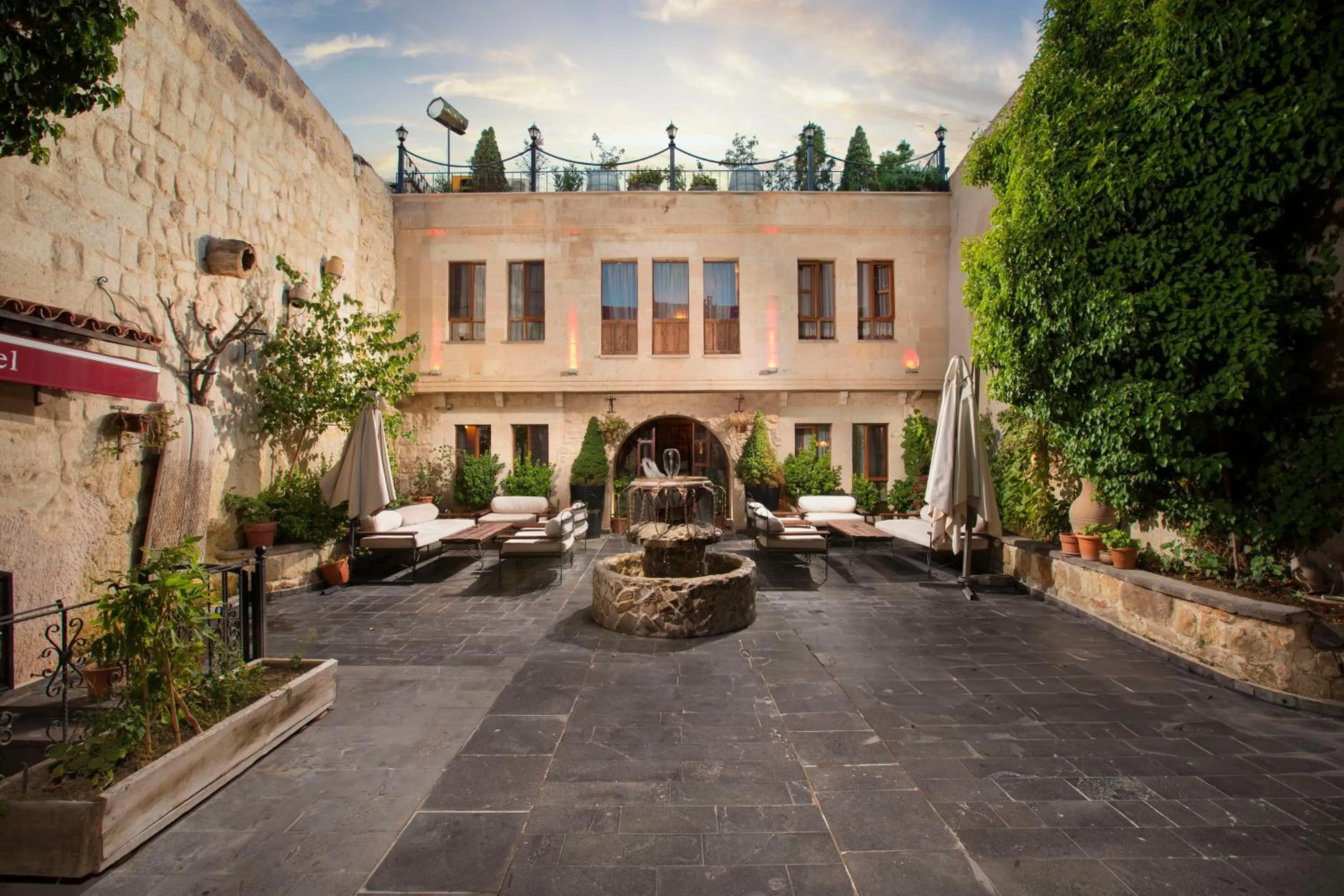 Seating area in Aja Cappadocia Cave Hotel