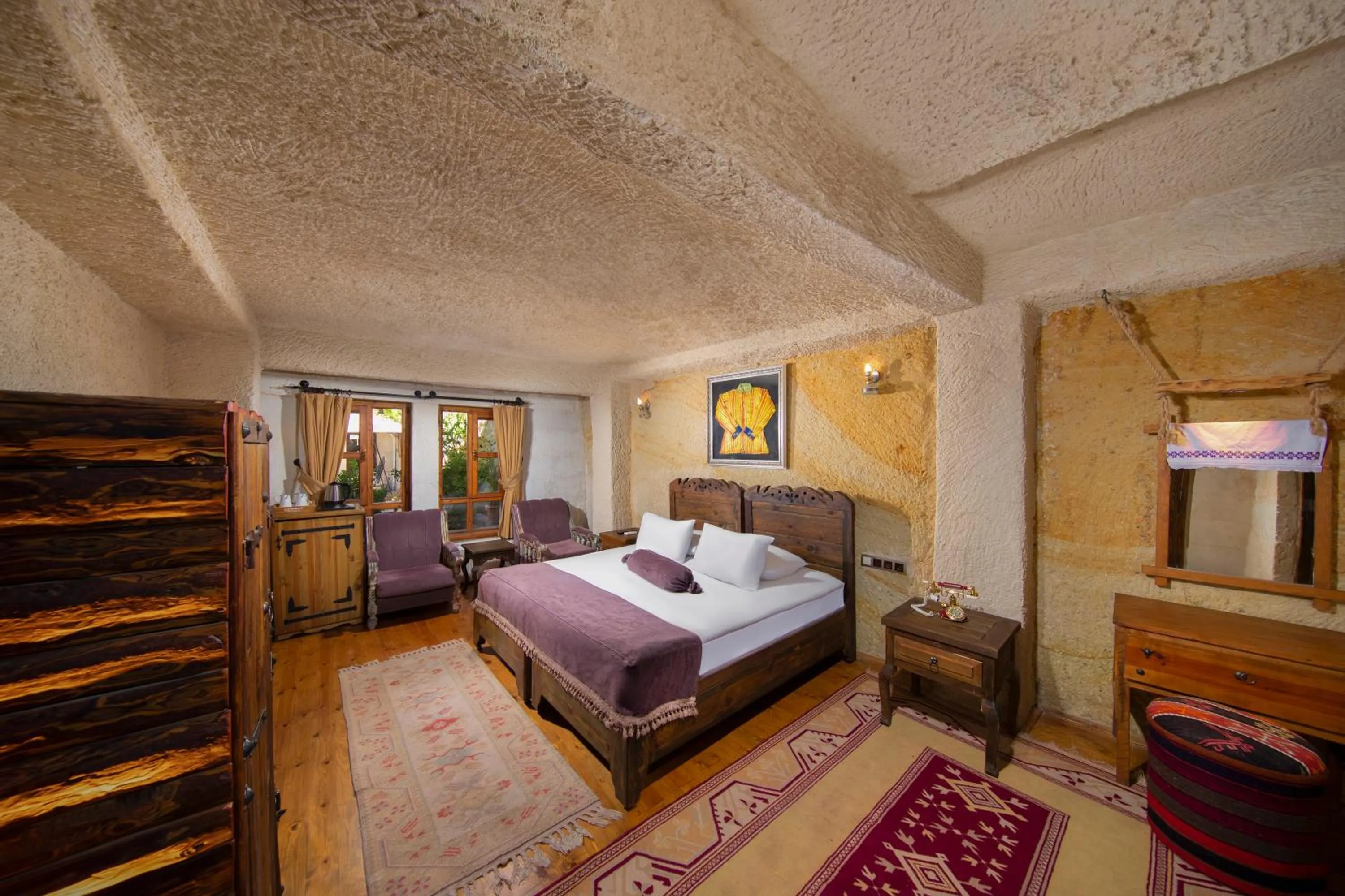 Photo of the whole room, Bed in Aja Cappadocia Cave Hotel