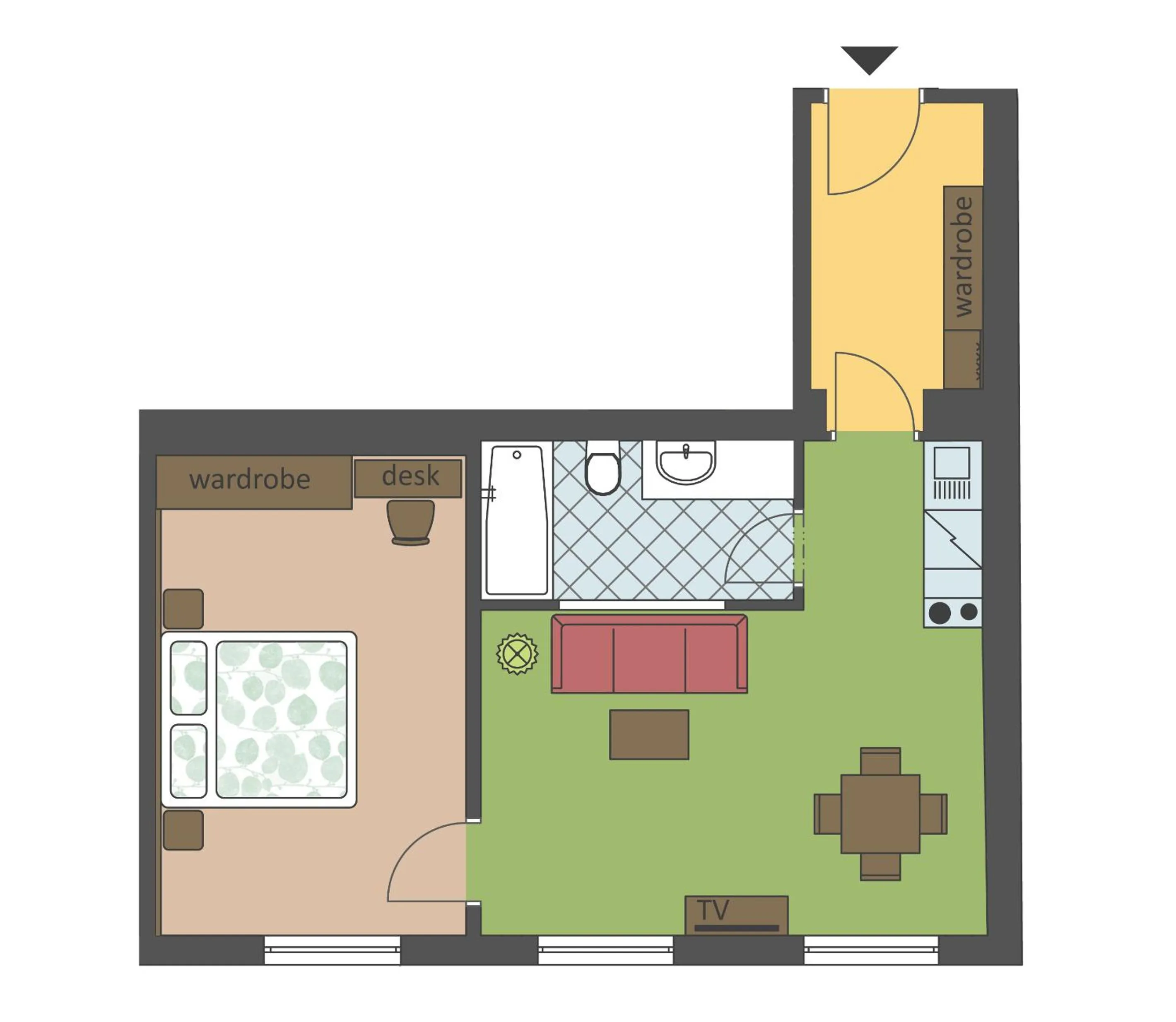 Floor plan in SeNo6 Apartments