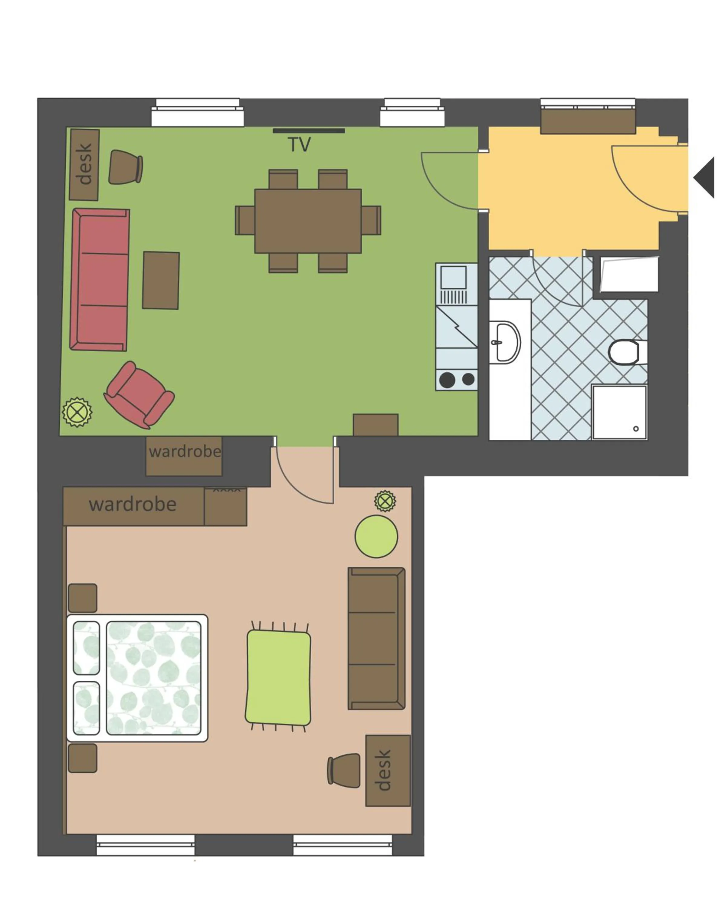 Floor plan in SeNo6 Apartments