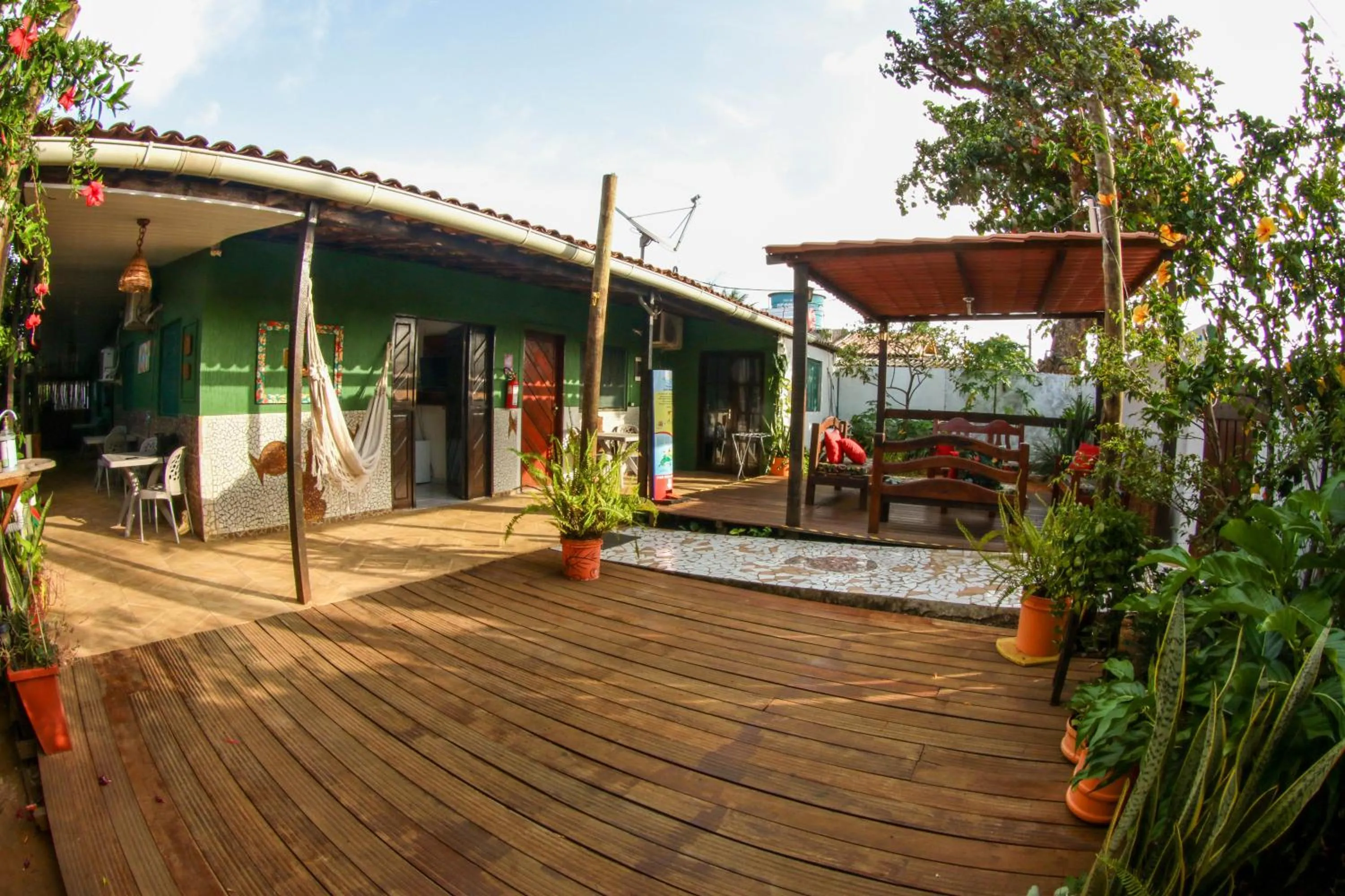 Balcony/Terrace in Pousada Leão Marinho
