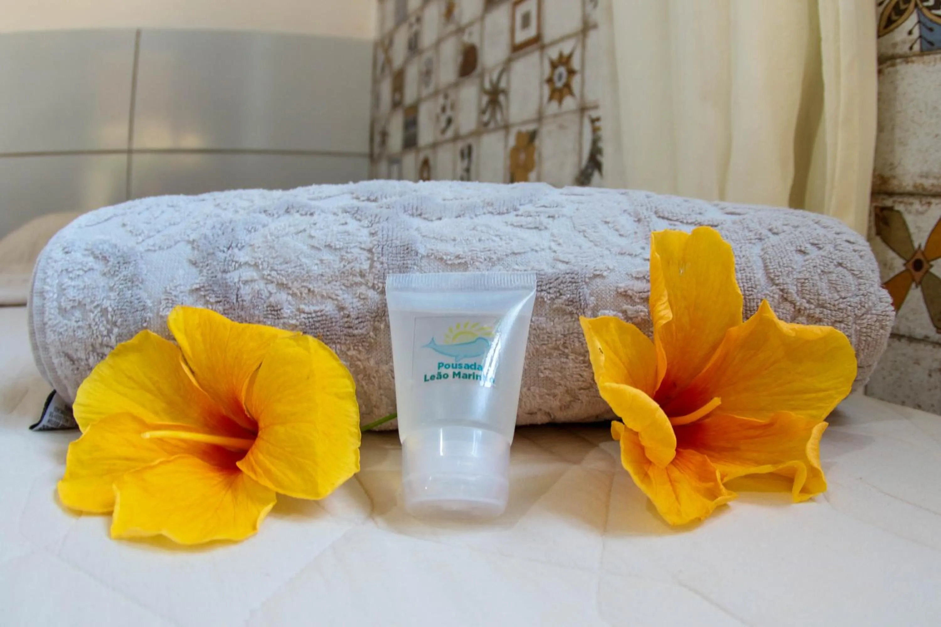 Bed in Pousada Leão Marinho