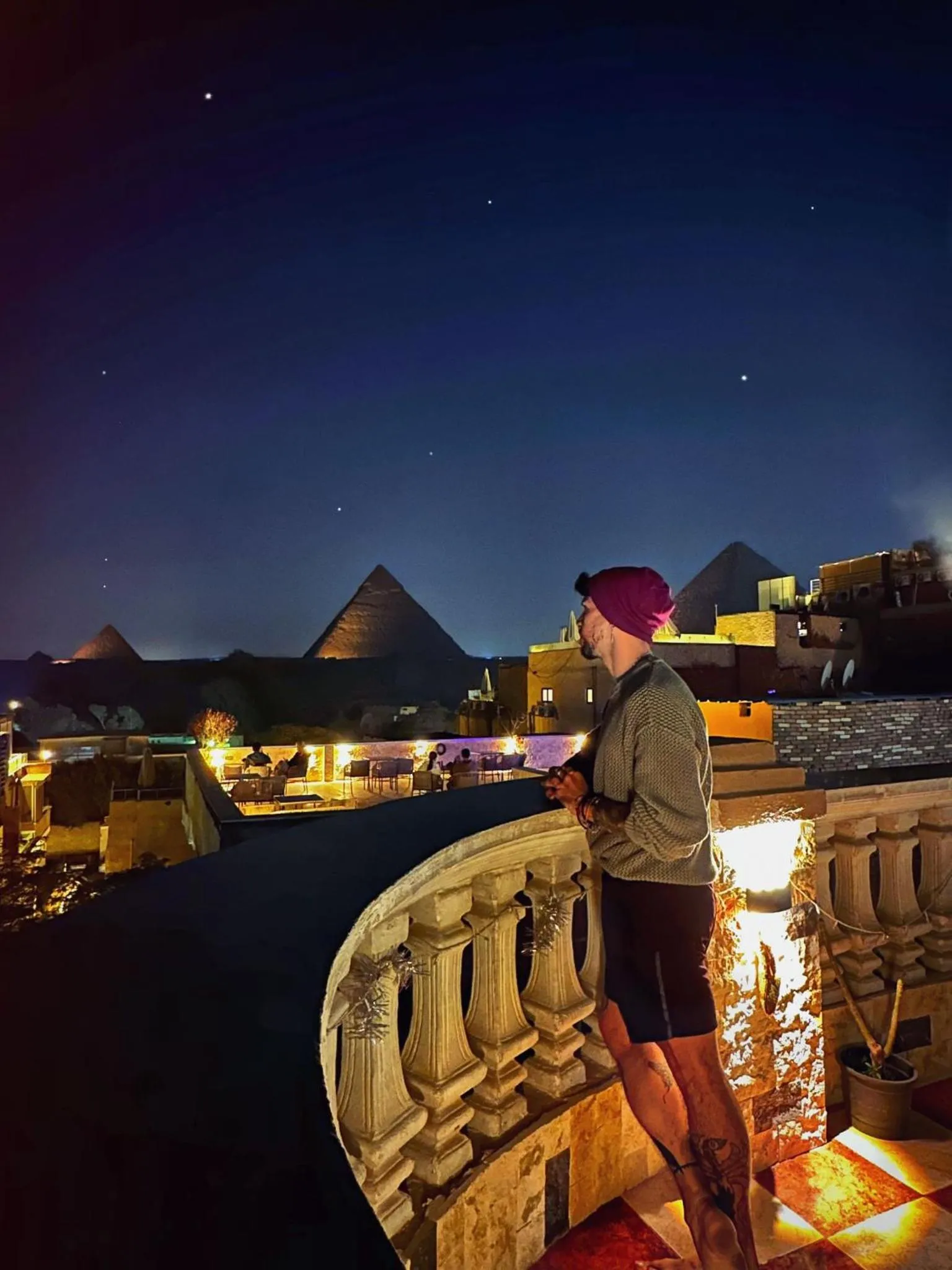 Night in Royal Pyramids Inn