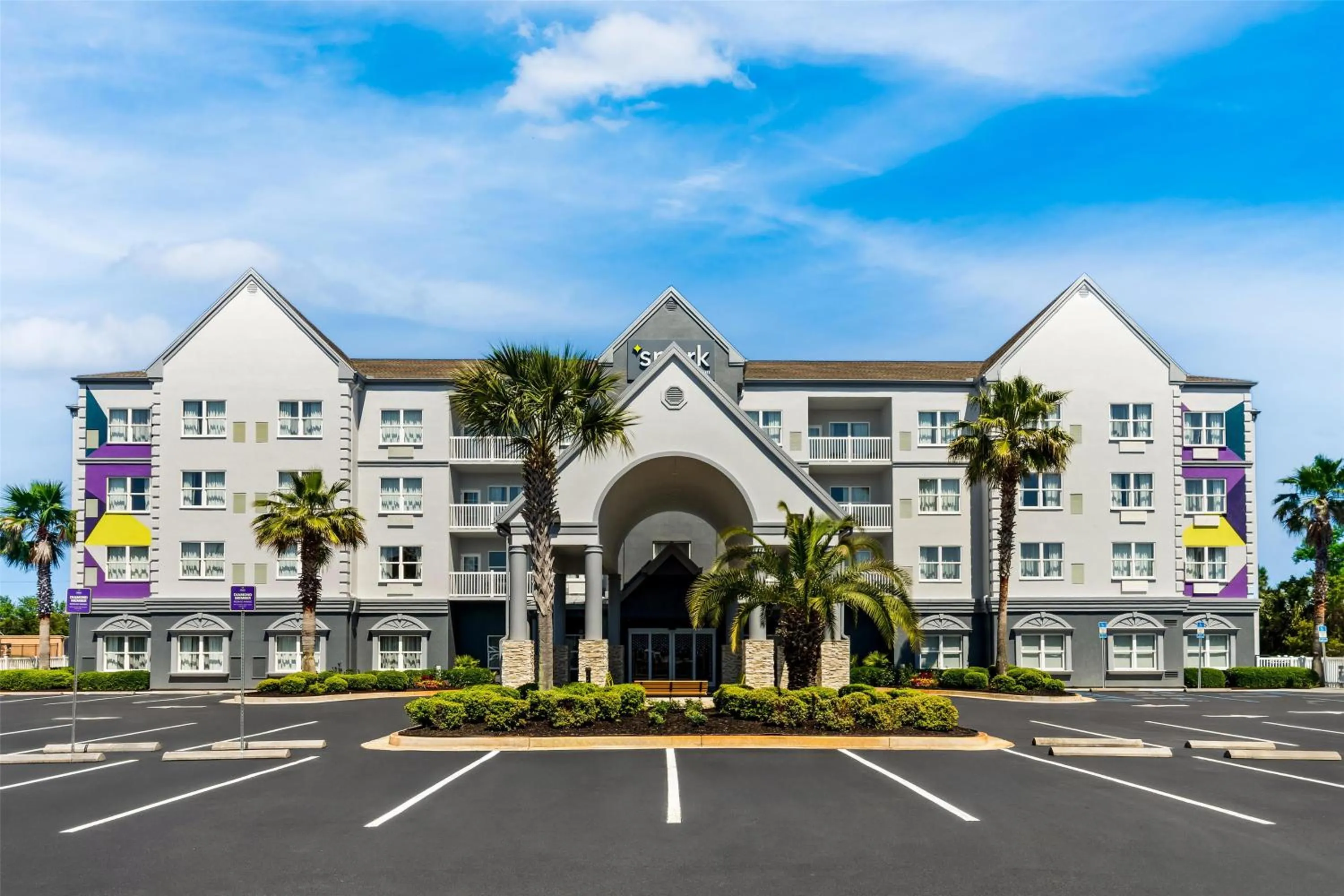 Property building in Spark by Hilton Panama City Beach