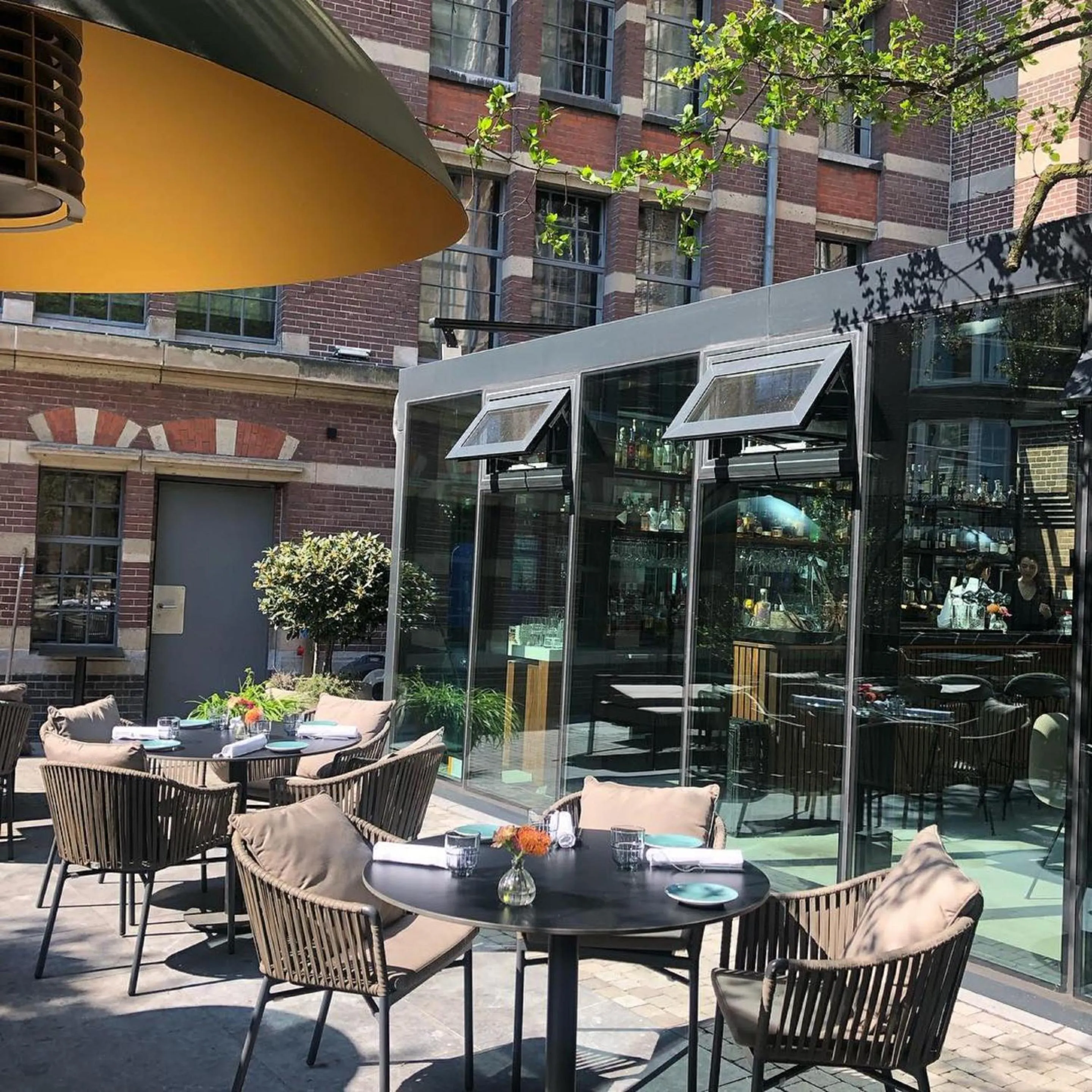 Patio in Pestana Amsterdam Riverside