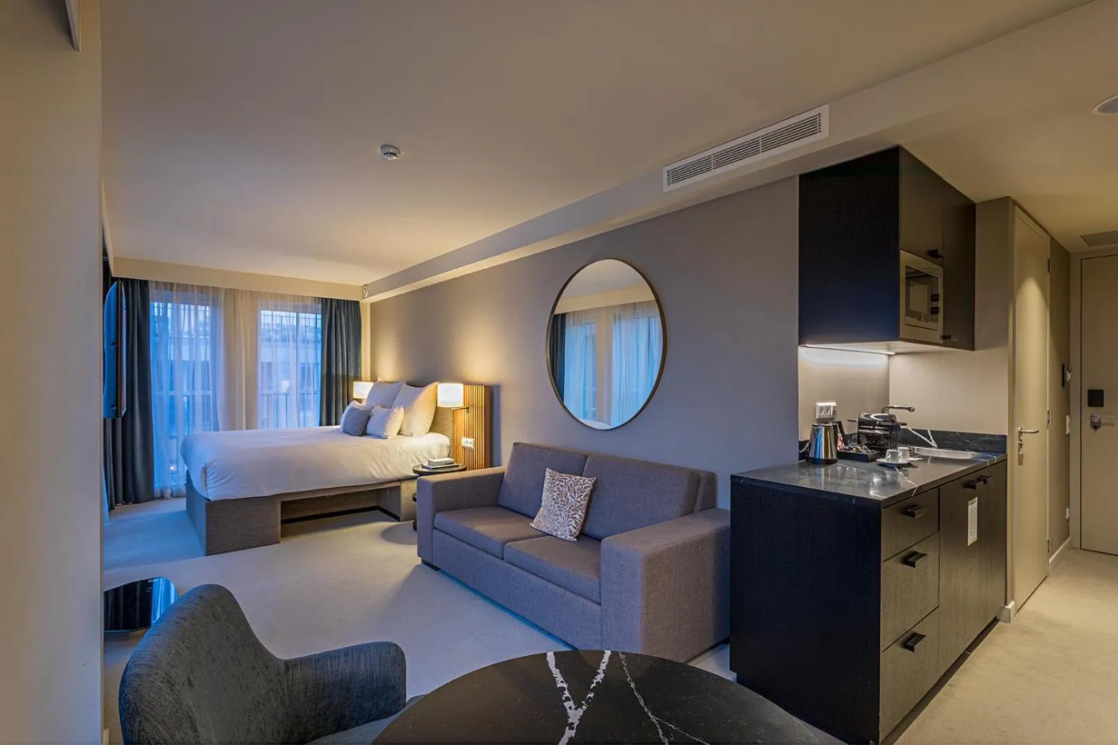 Bed in Pestana Amsterdam Riverside