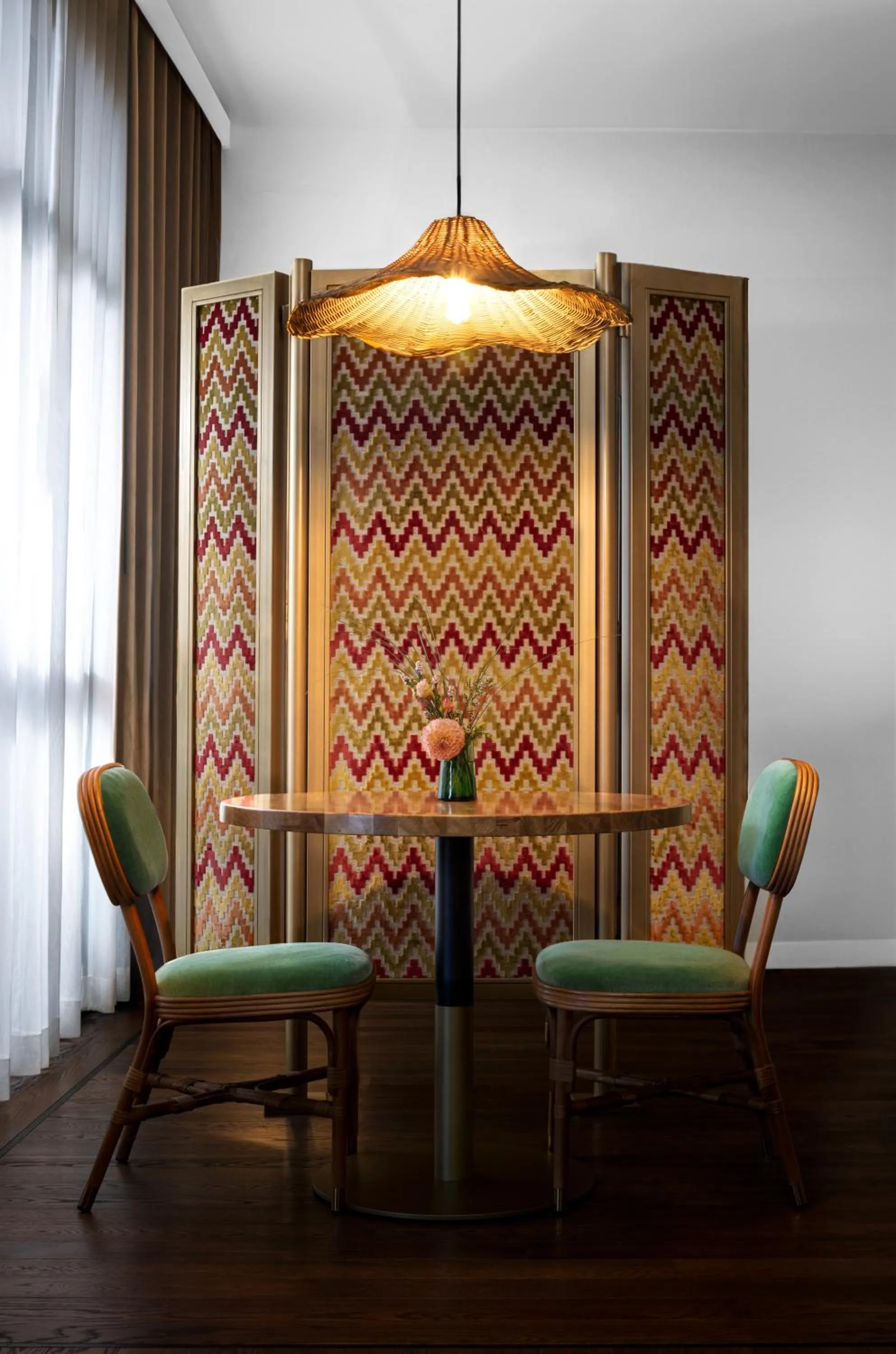 Dining area in The Aster