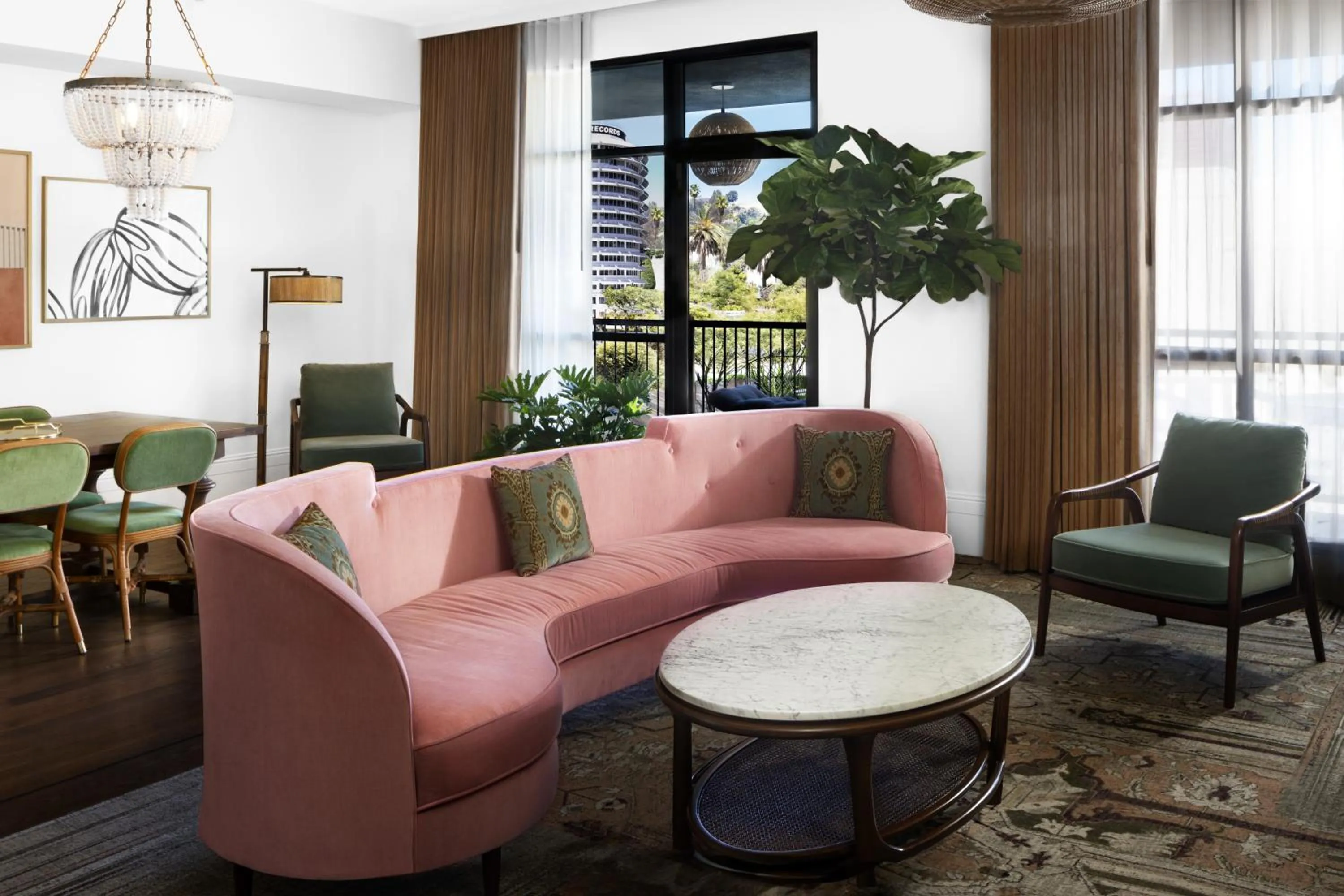 Living room in The Aster