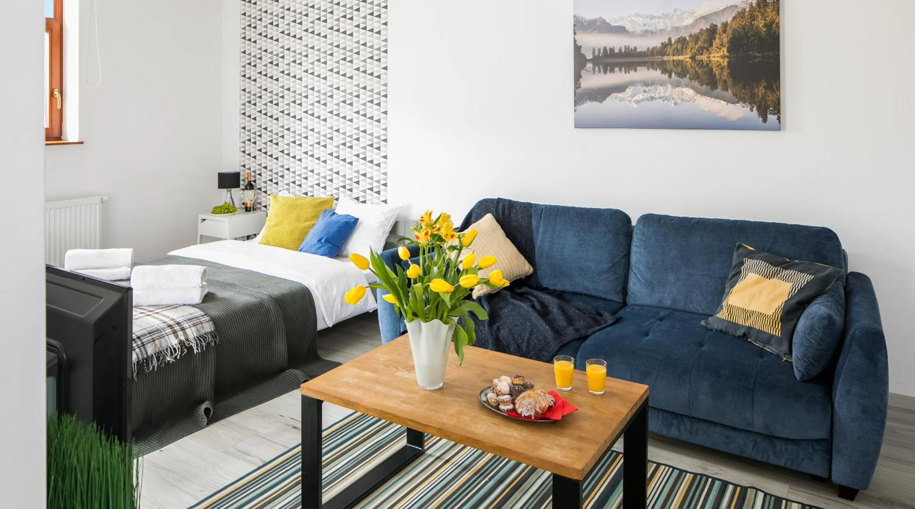 Bed in Green Garden Residence