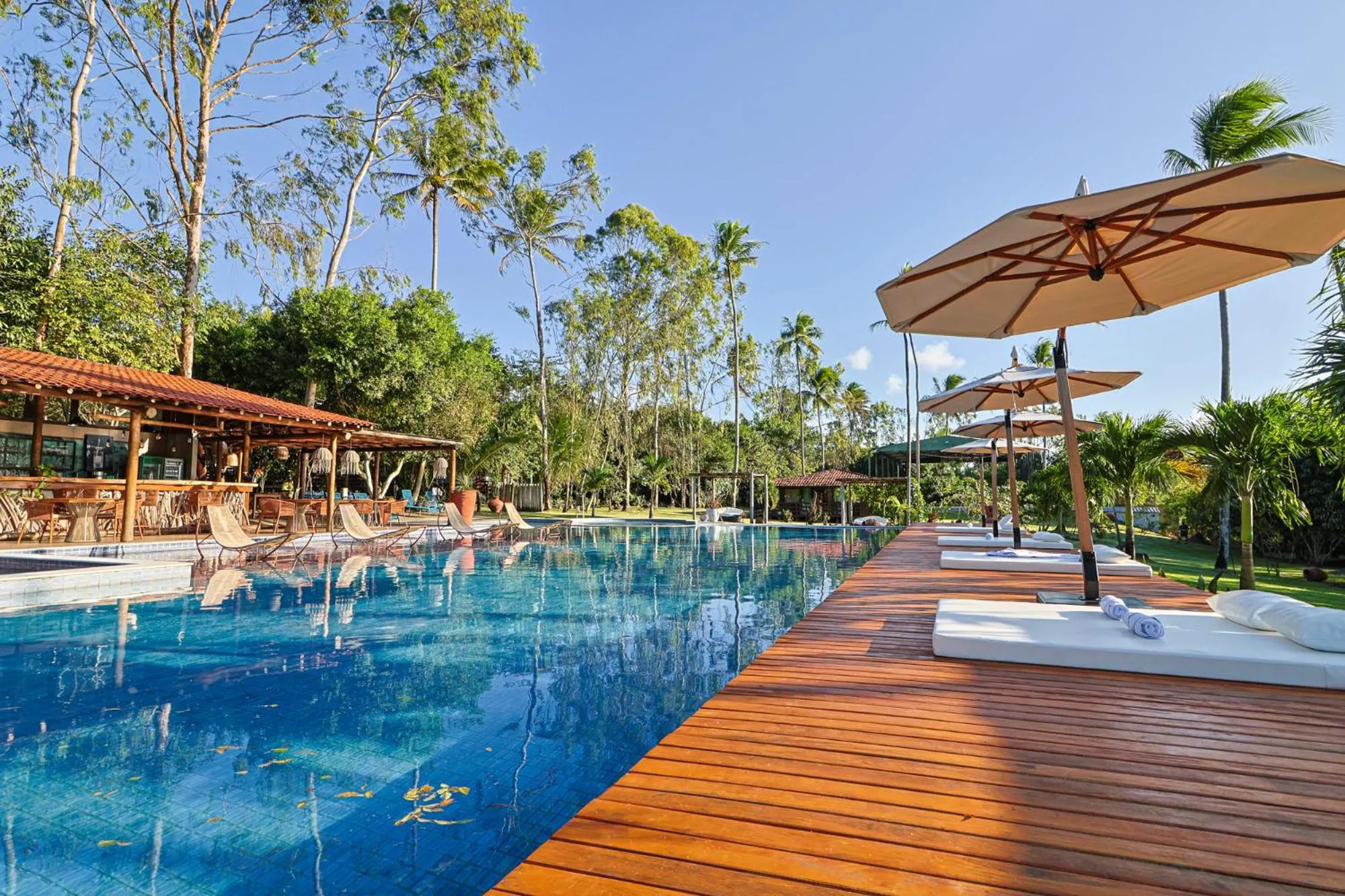 Pool view in Eco Luar Boutique Hotel