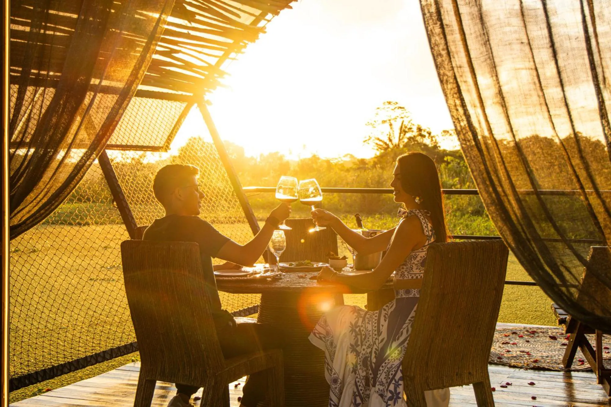 Sunset in Eco Luar Boutique Hotel