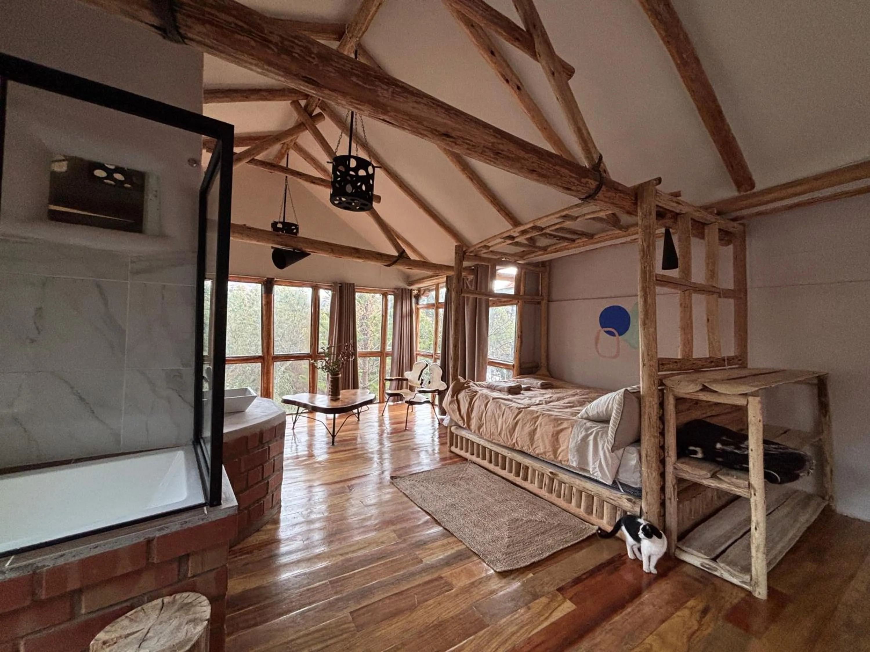 Bed in Casa de campo Yoga Retreat