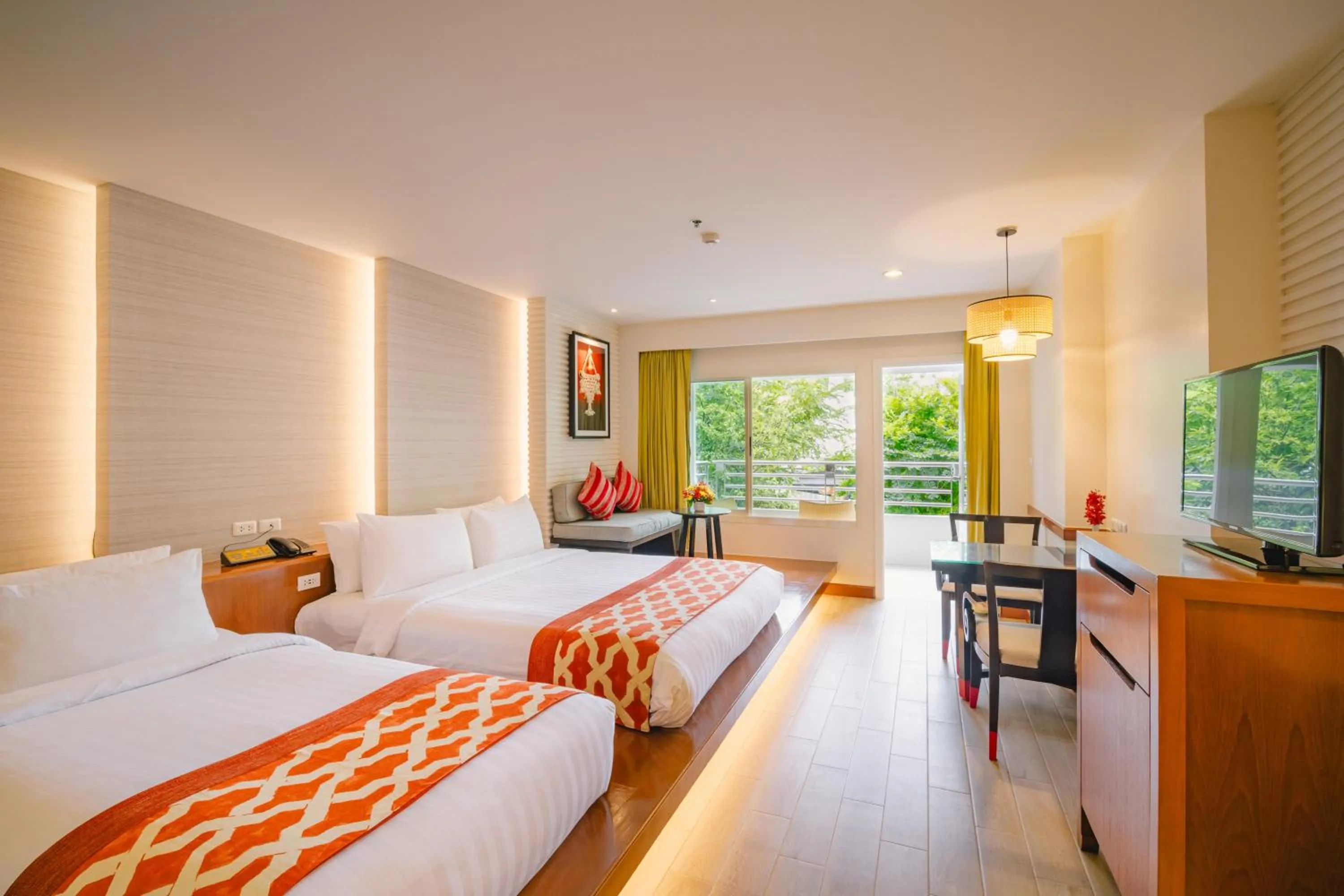 Bed in The Royal Paradise Hotel & Spa - SHA Extra Plus