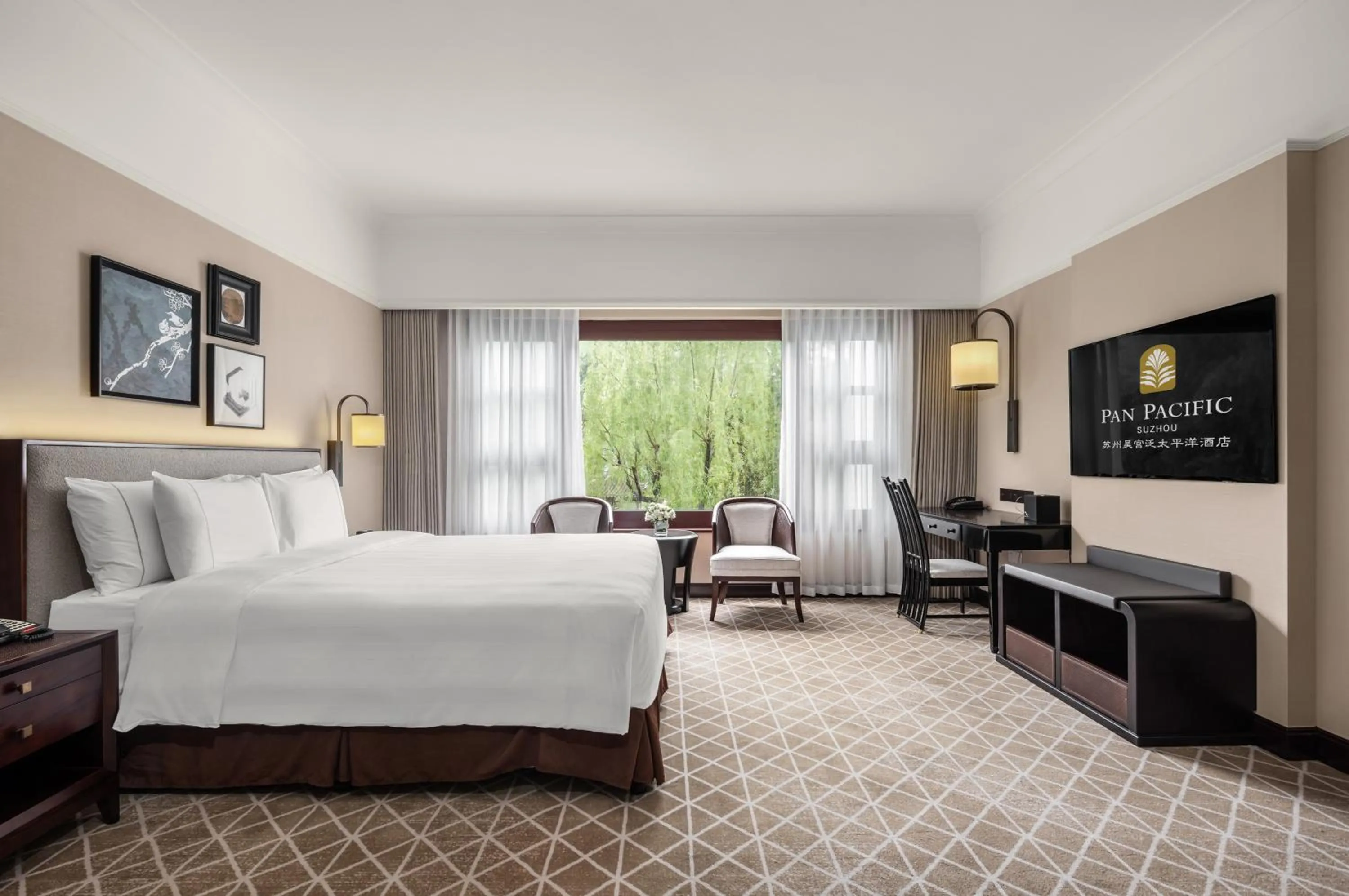 Bedroom, Bed in Pan Pacific Suzhou -Including unlimited access to the 4A-level Panmen Scenic Area