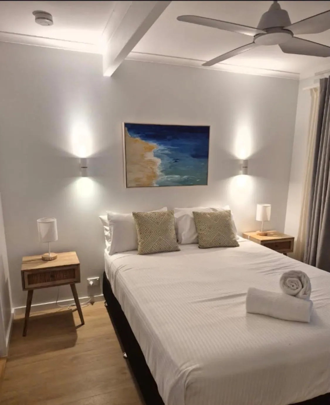 Bed in Nautilus Noosa Resort