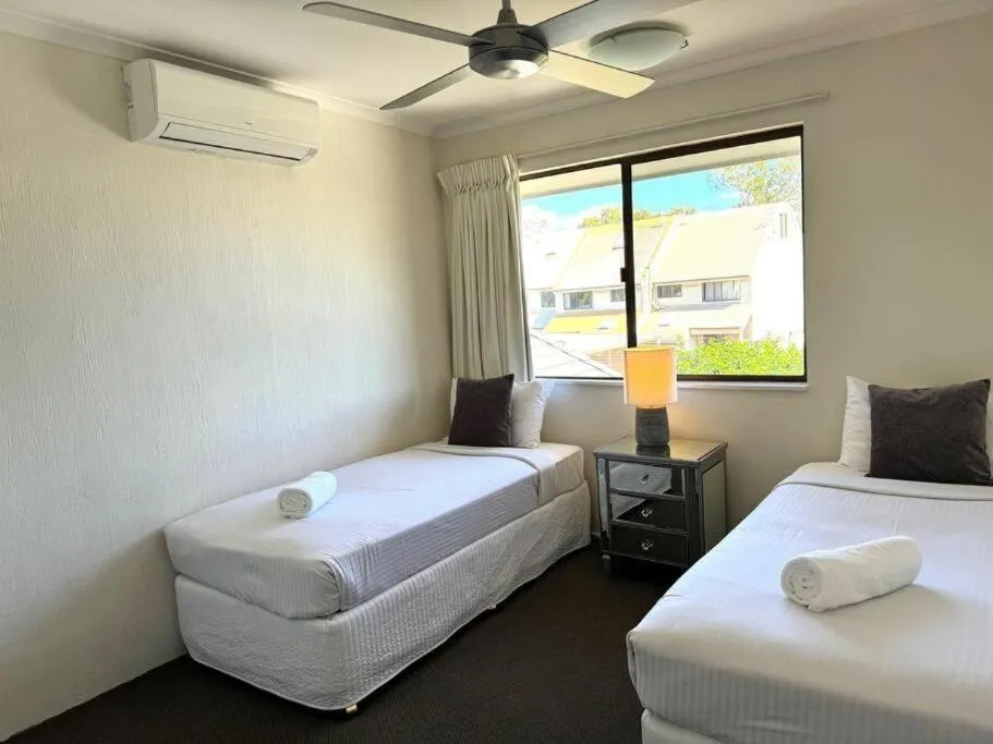 Bed in Nautilus Noosa Resort