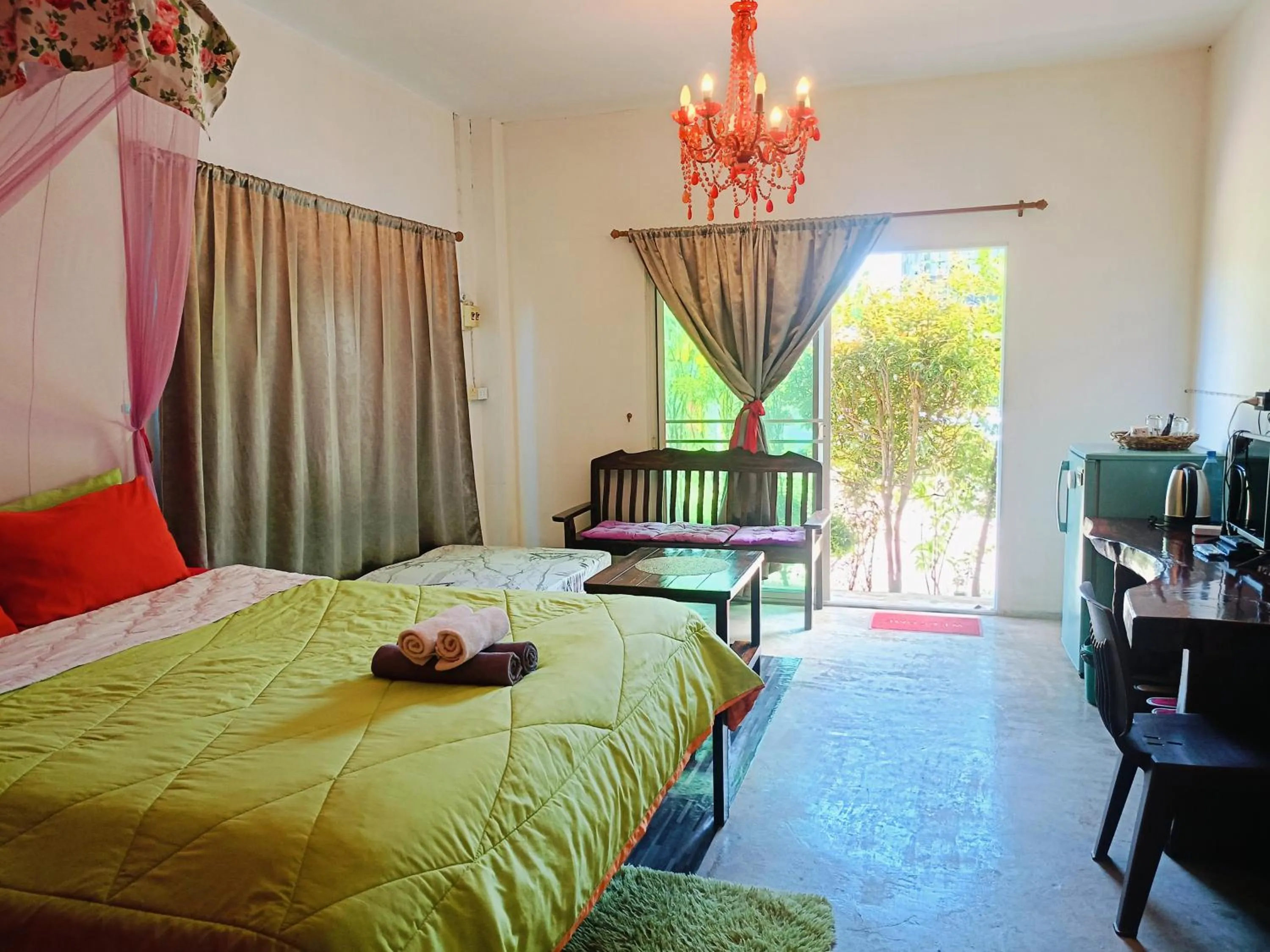 Bed in Six Nature Resort