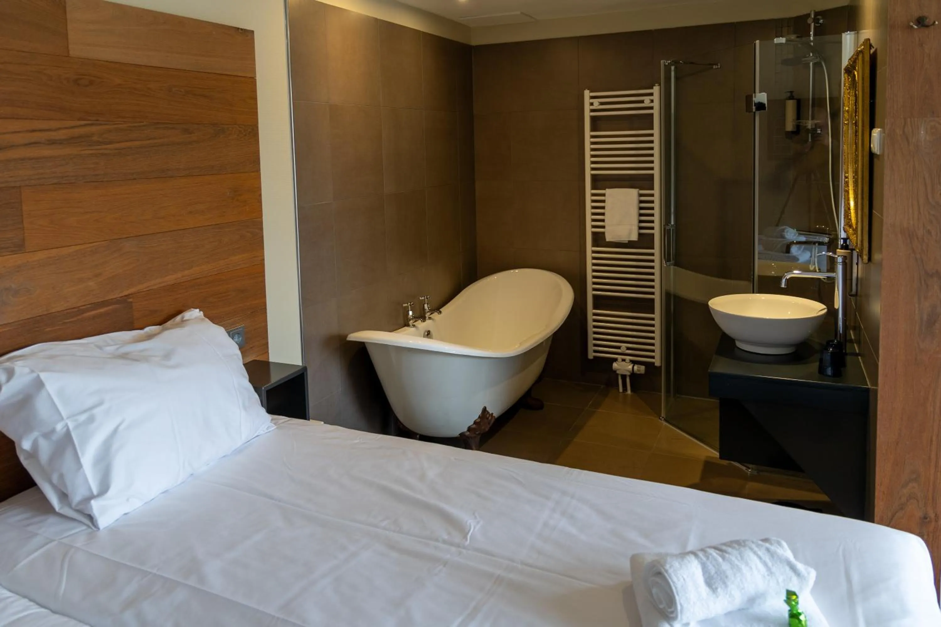 Shower, Bed in Stadshotel Doesburg