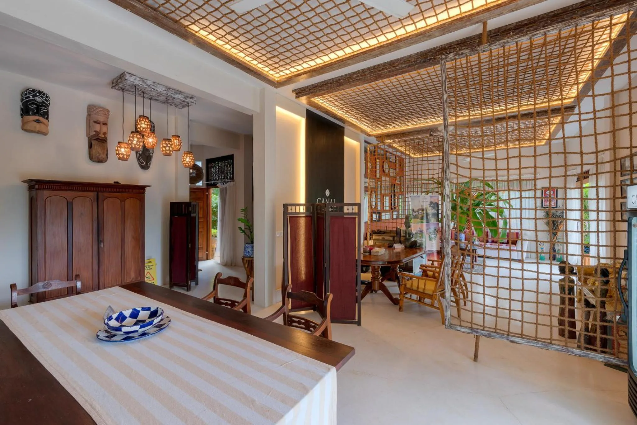 Living room, Bed in D Canal House