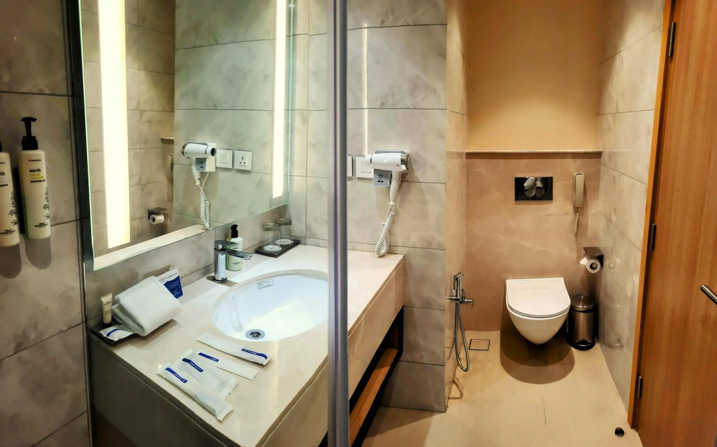 Bathroom in Golden Sarovar Portico