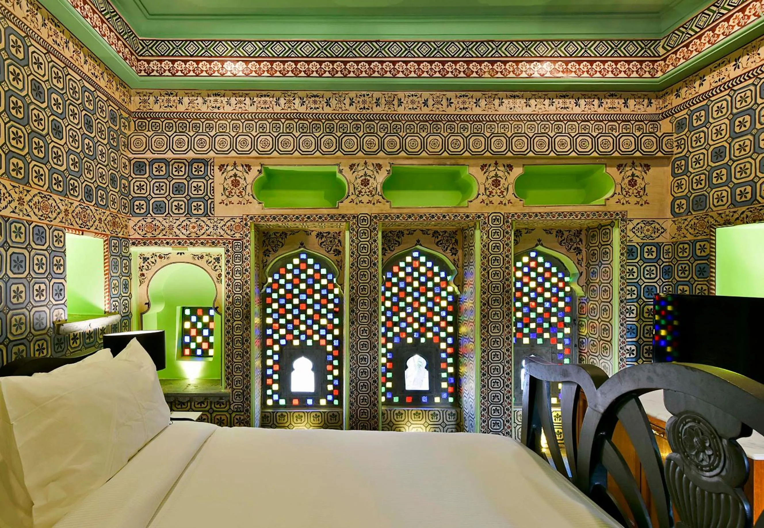 Bed in Gogunda Palace