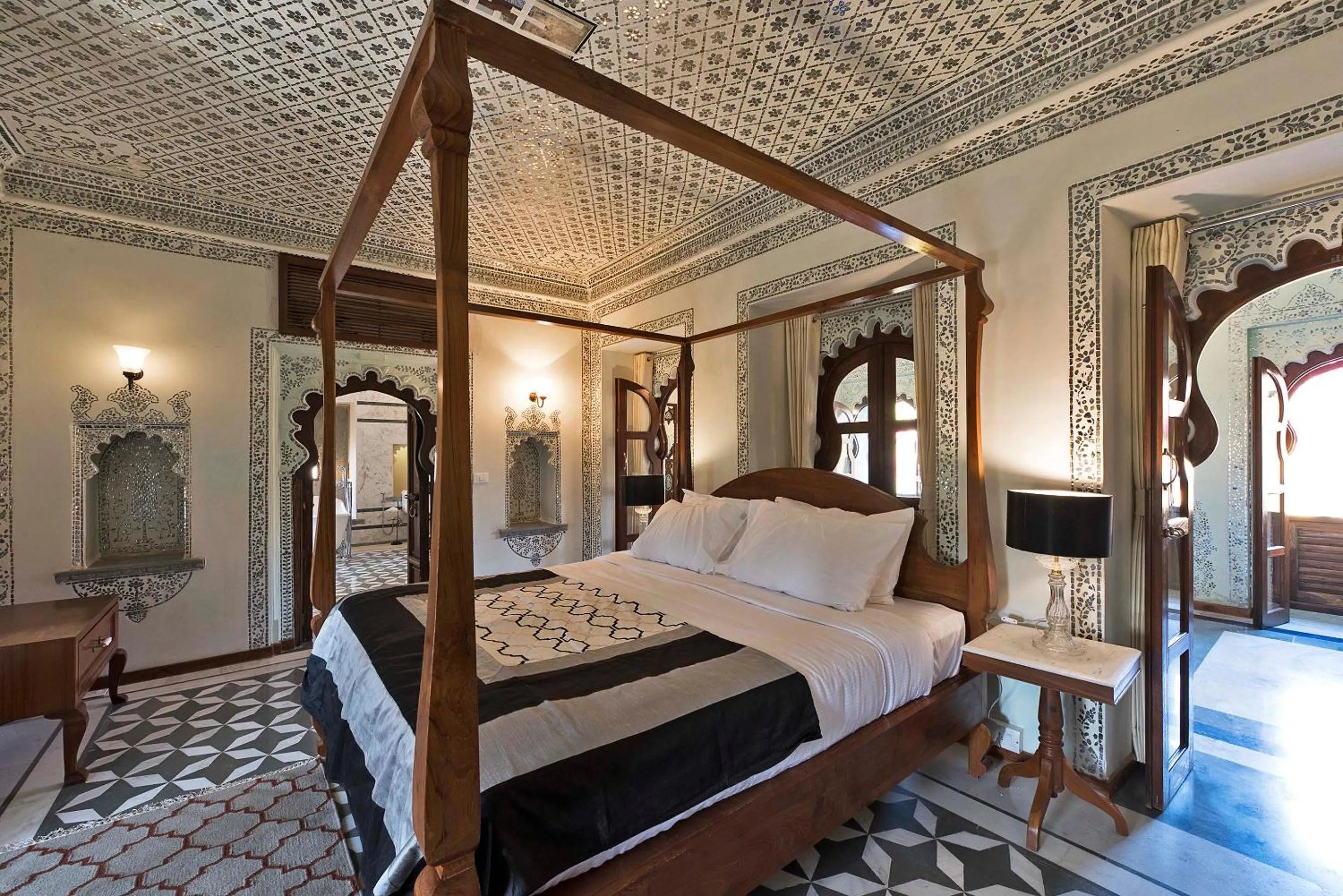 Bed in Gogunda Palace