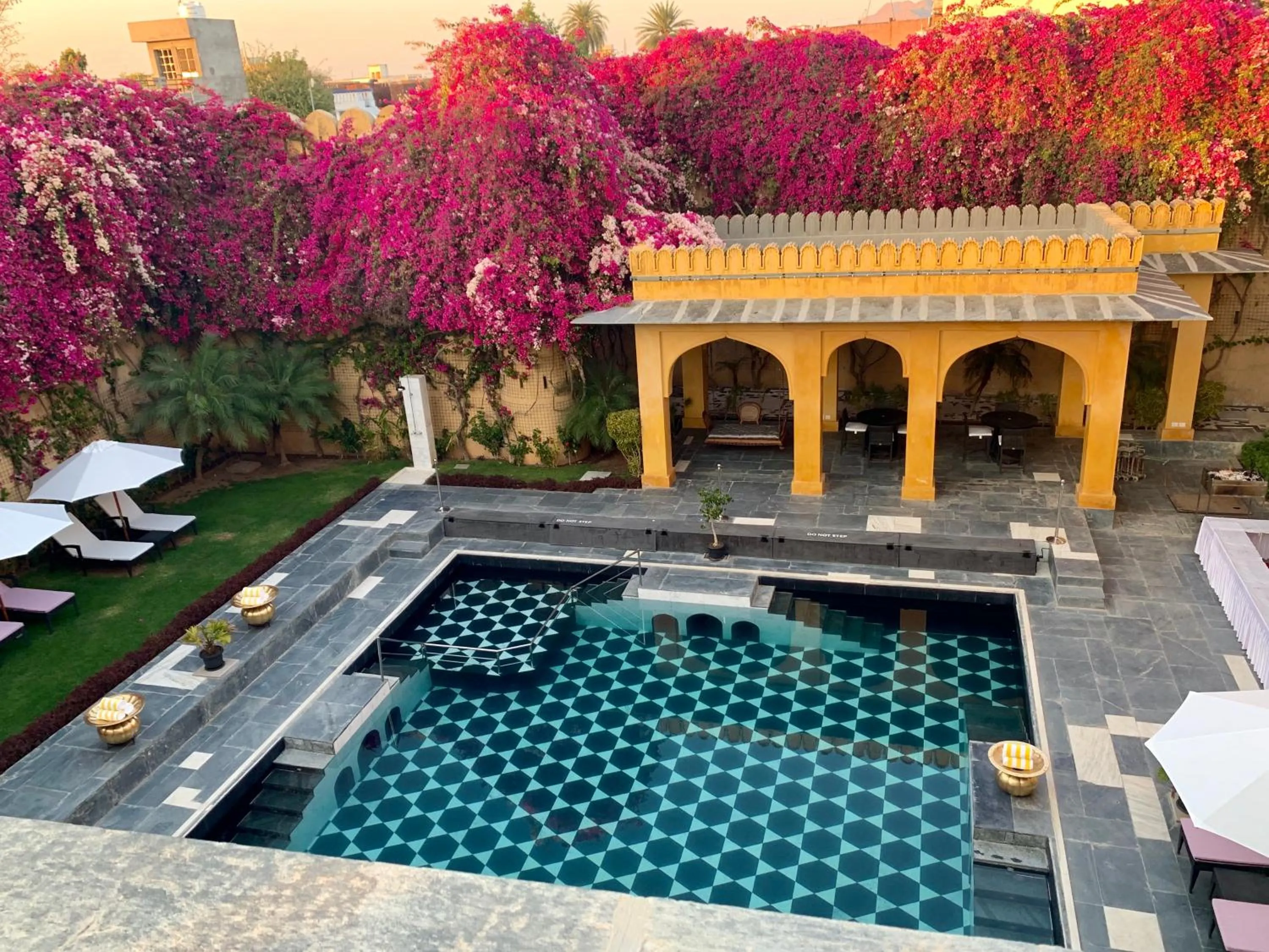 Pool view in Gogunda Palace