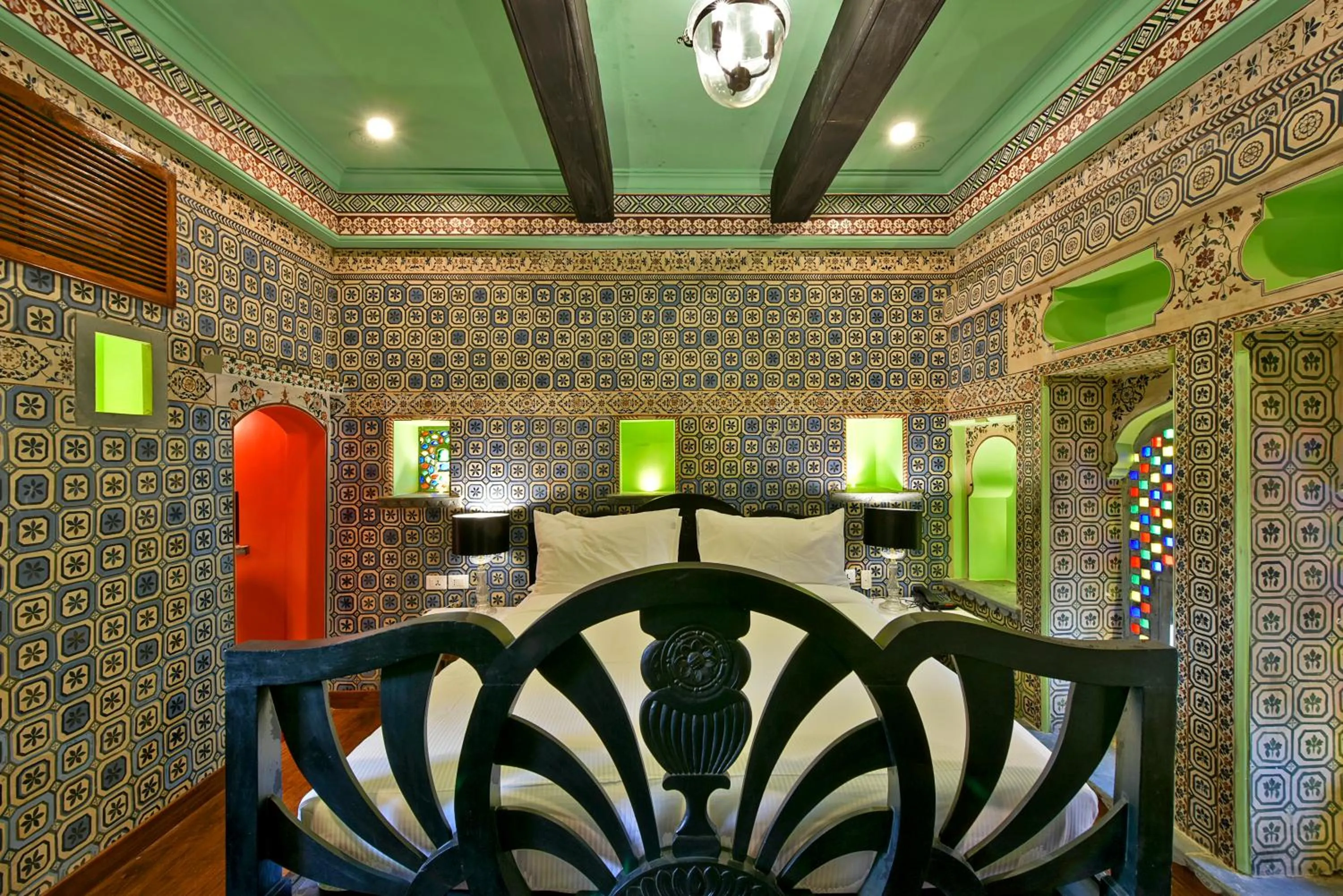 Bed in Gogunda Palace