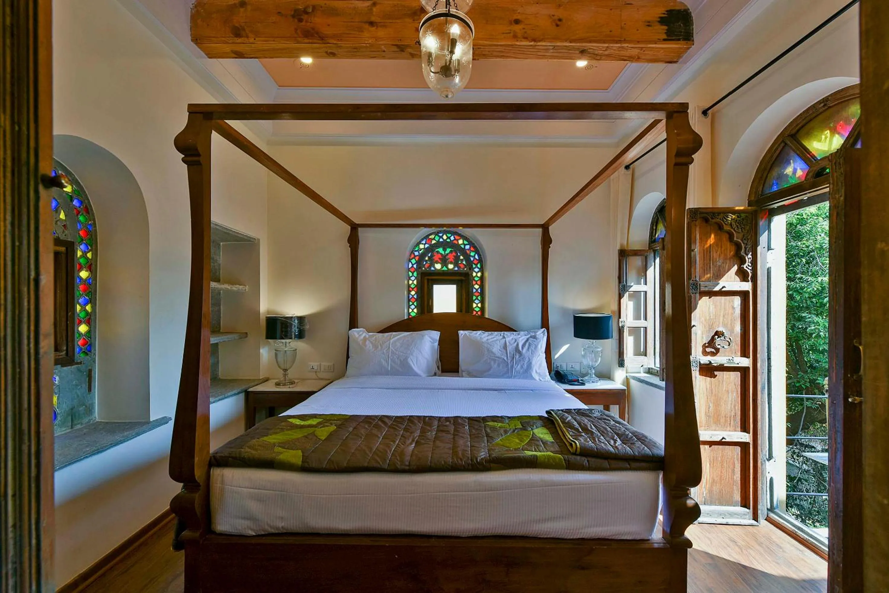 Bed in Gogunda Palace