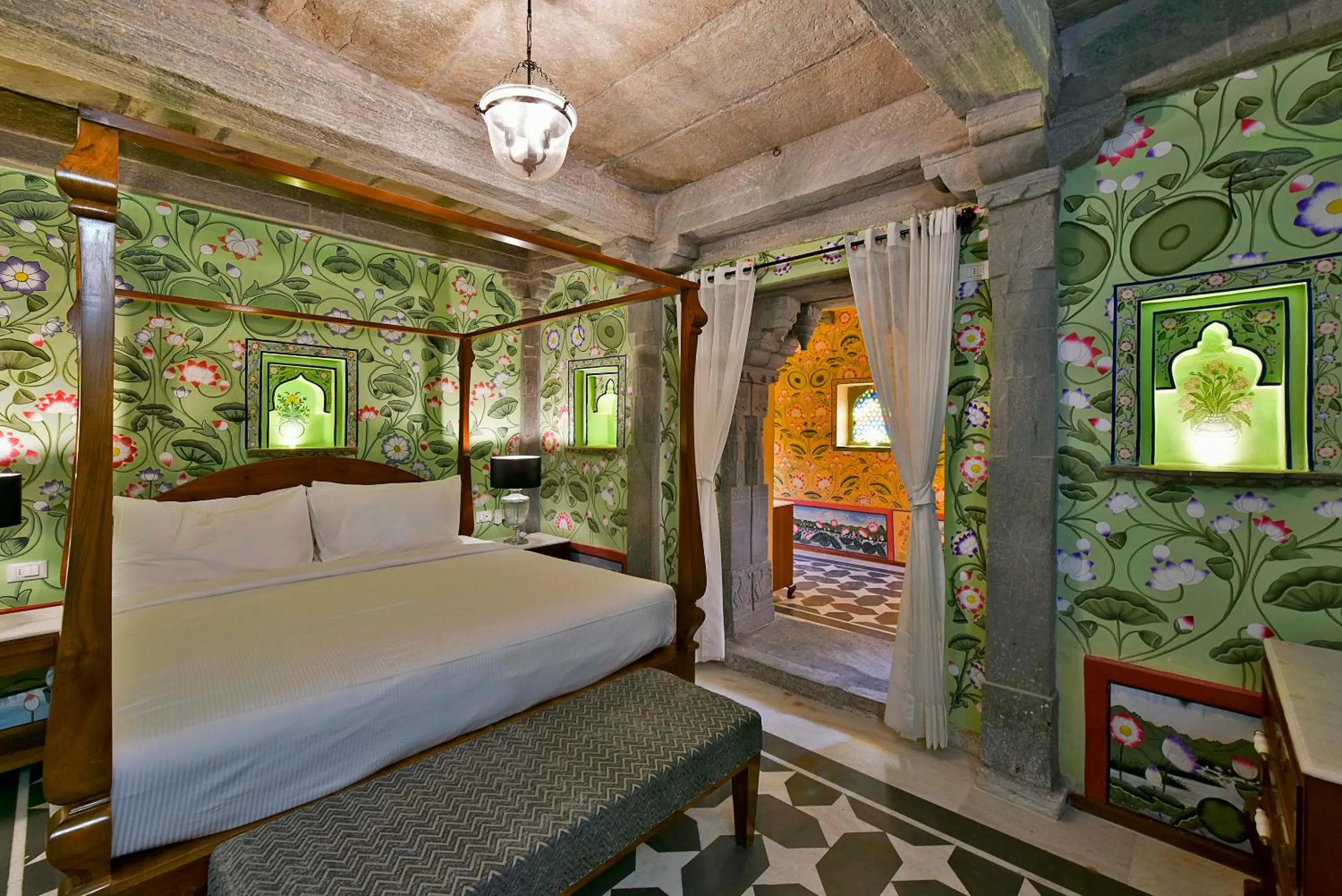 Bed in Gogunda Palace