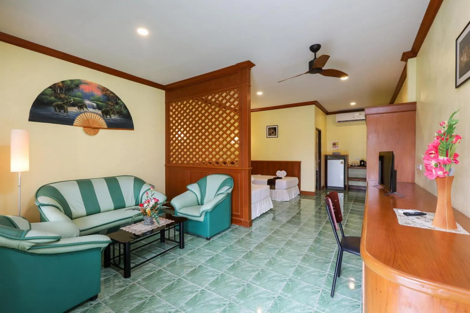 Living room in The Golddiggers Resort